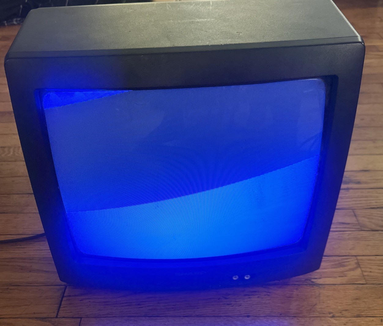Vintage Sharp 13″ Retro Gaming Color TV 13N-M100B Front AV Tested Working 120 V