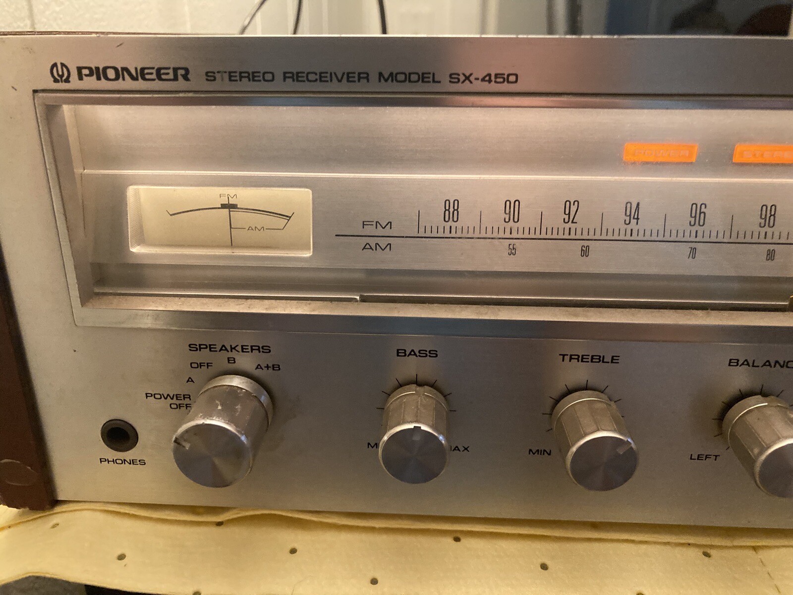 Pioneer SX-450 Stereo AM/FM Receiver