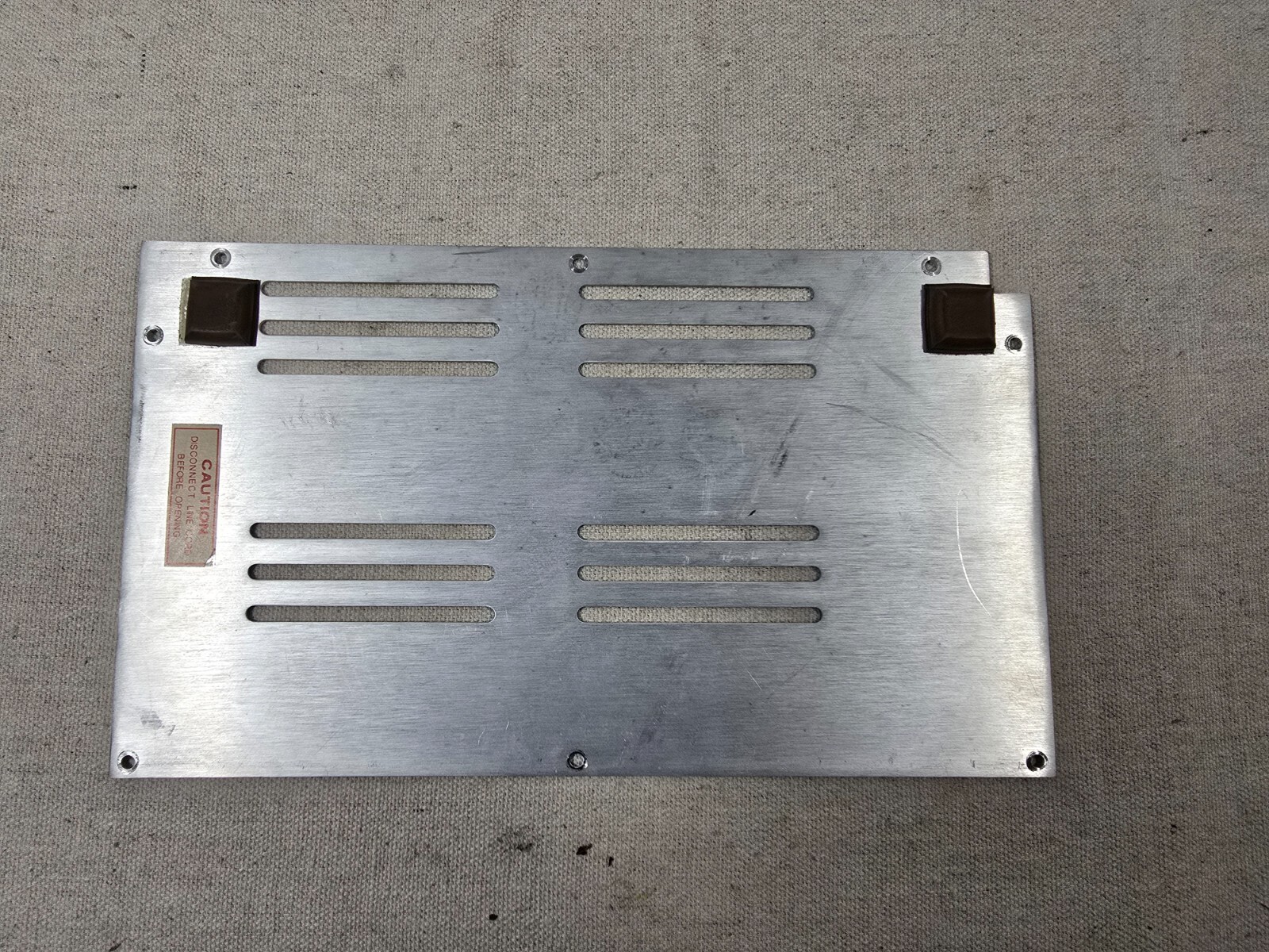 Heathkit AR-1515 Receiver Parts – Aluminum Case Bottom Panel (Smaller One)