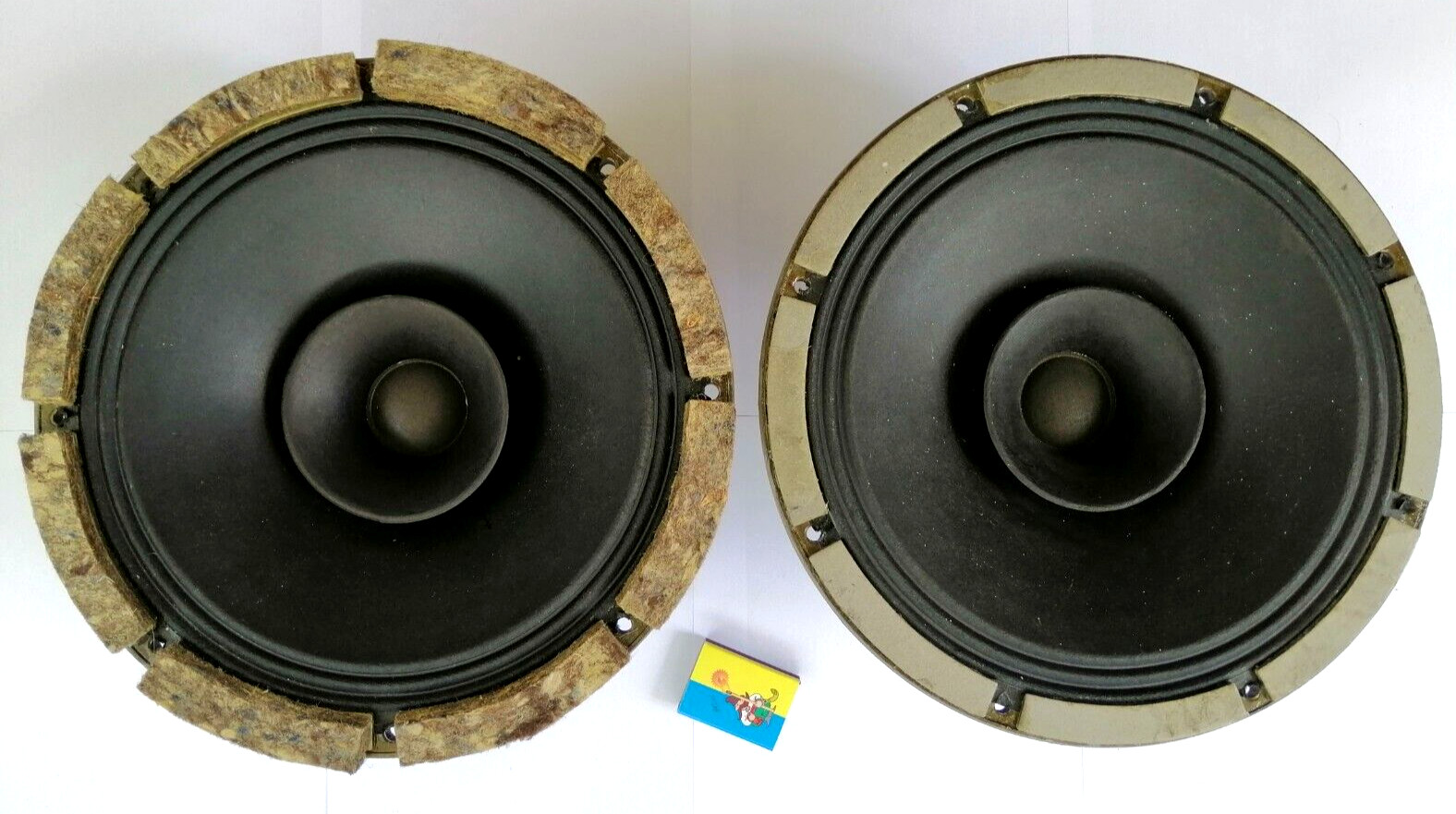 (x2) Pair of 11 inch paper full-range speakers 25GD18, vintage, USSR, ALNICO Mag