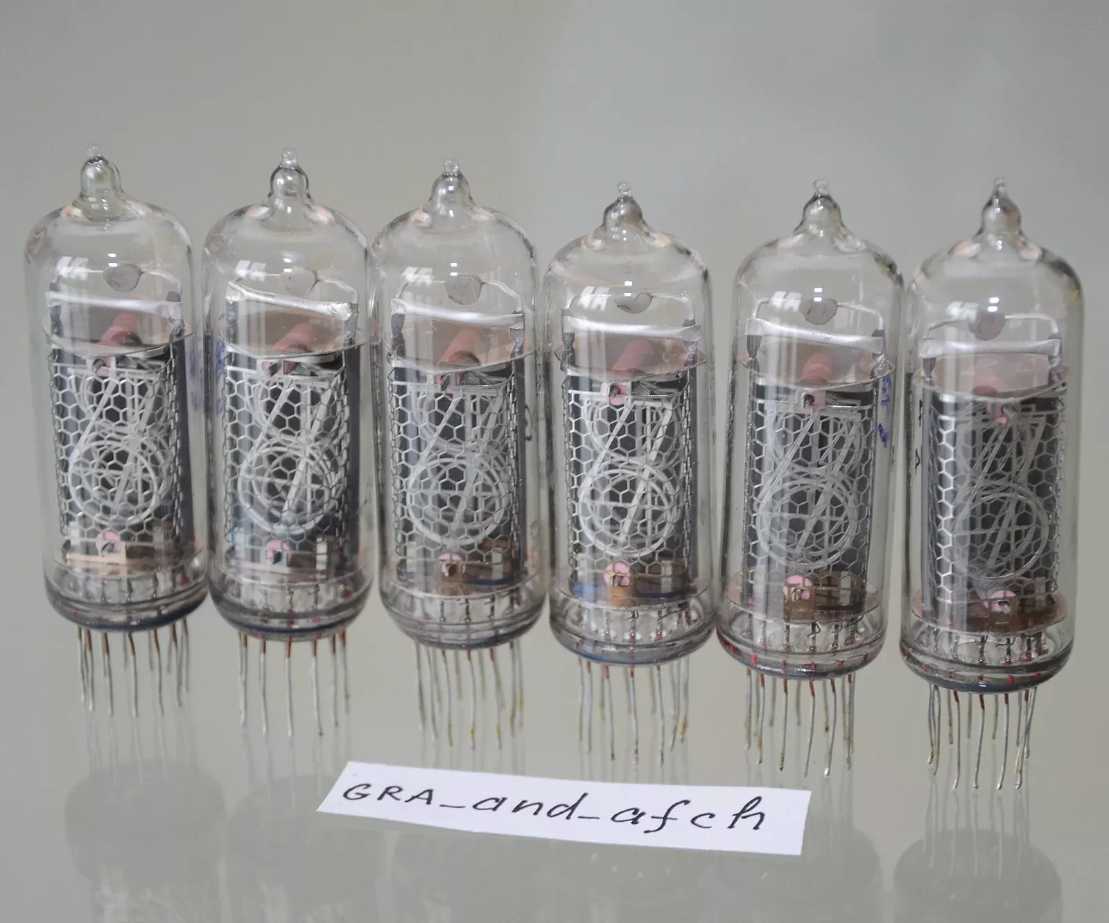 IN-14 Nixie Tubes UNUSED TESTED Desoldered [6 pcs SET] FAST DELIVERY UPS 3-5Days