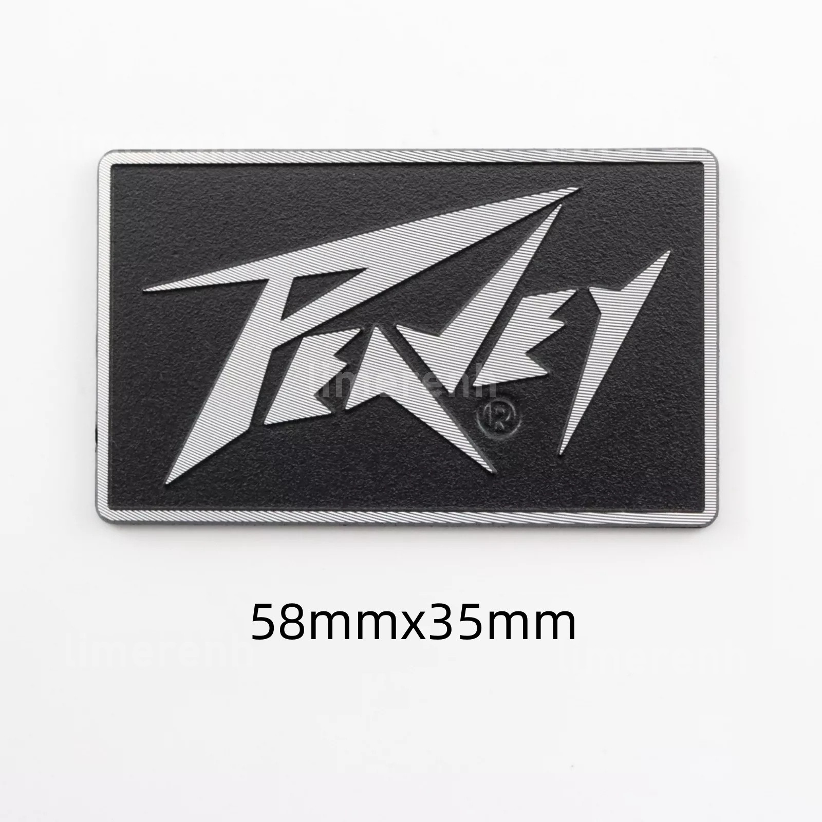 2Pcs PEAVEY Aluminum logo badge replacement piece 58mm X 35mm