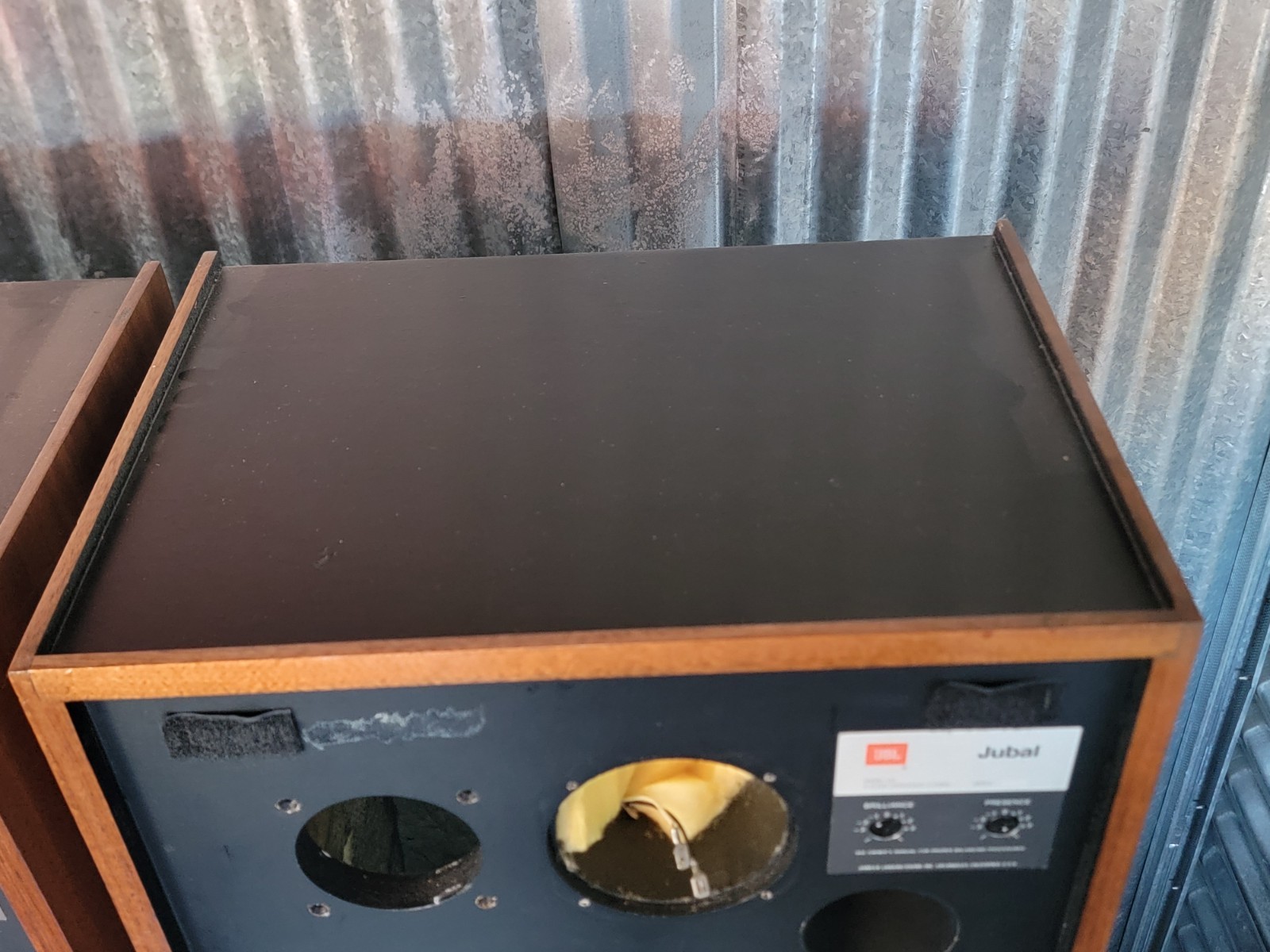 jbl l65 jubal Vintage speakers Very Nice Empty Cabinets With Crossovers 1 Serial