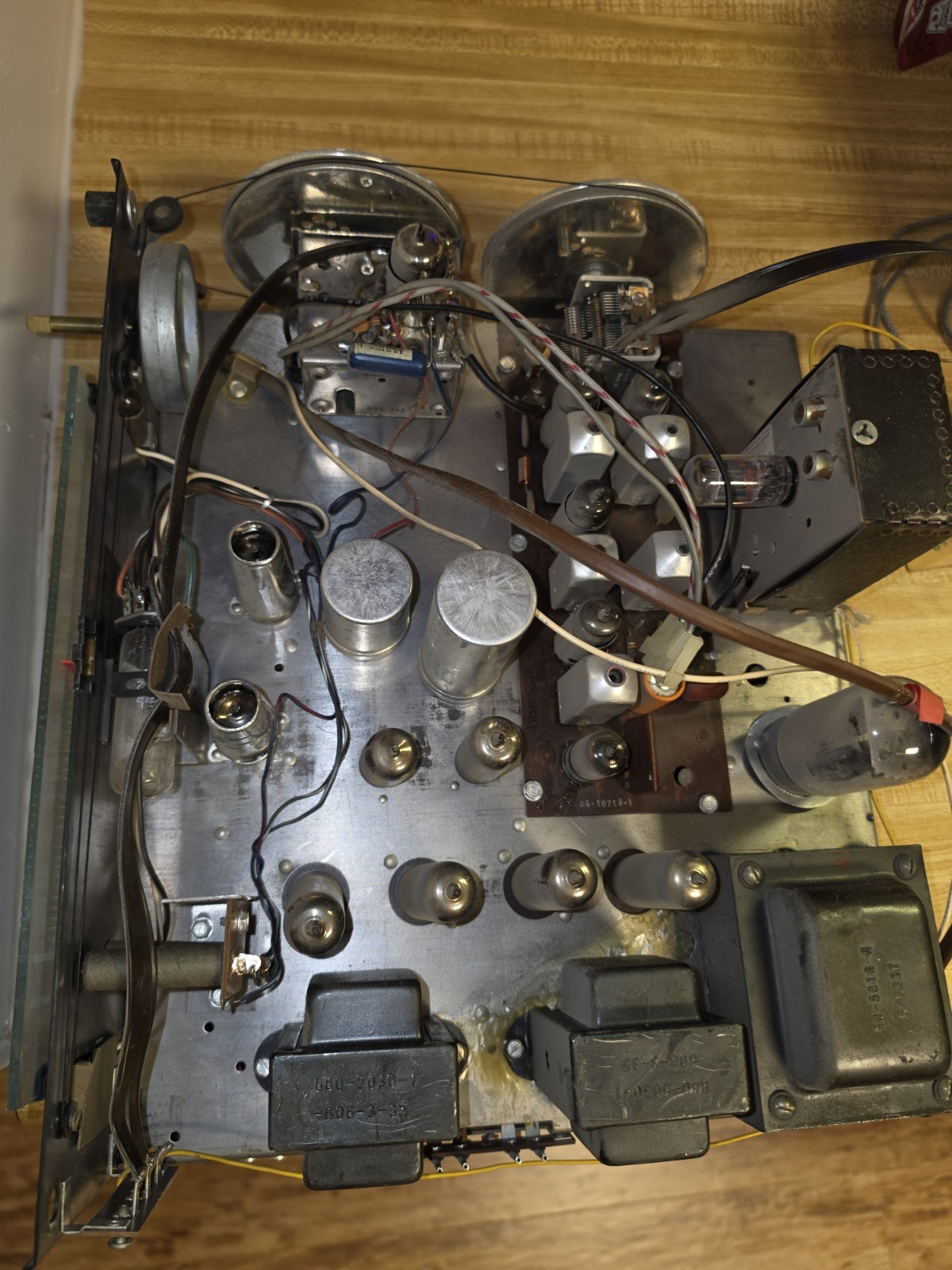 Vintage Silvertone Tube Stereo Receiver Chassis AM/FM Sears 456.54991 MCM