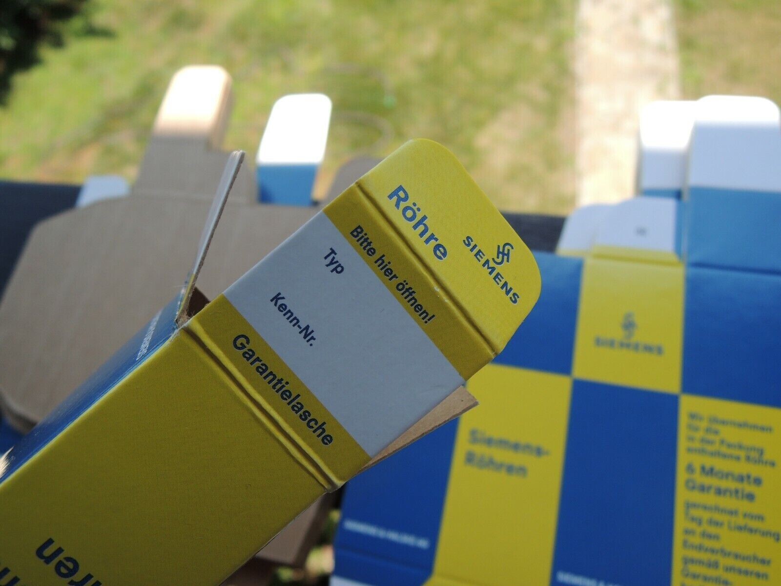SIEMENS &HALSKE AG TUBE-BOX CARTON BOX for Radio Tubes 12AU7-12ax7/ecc803S,E83CC