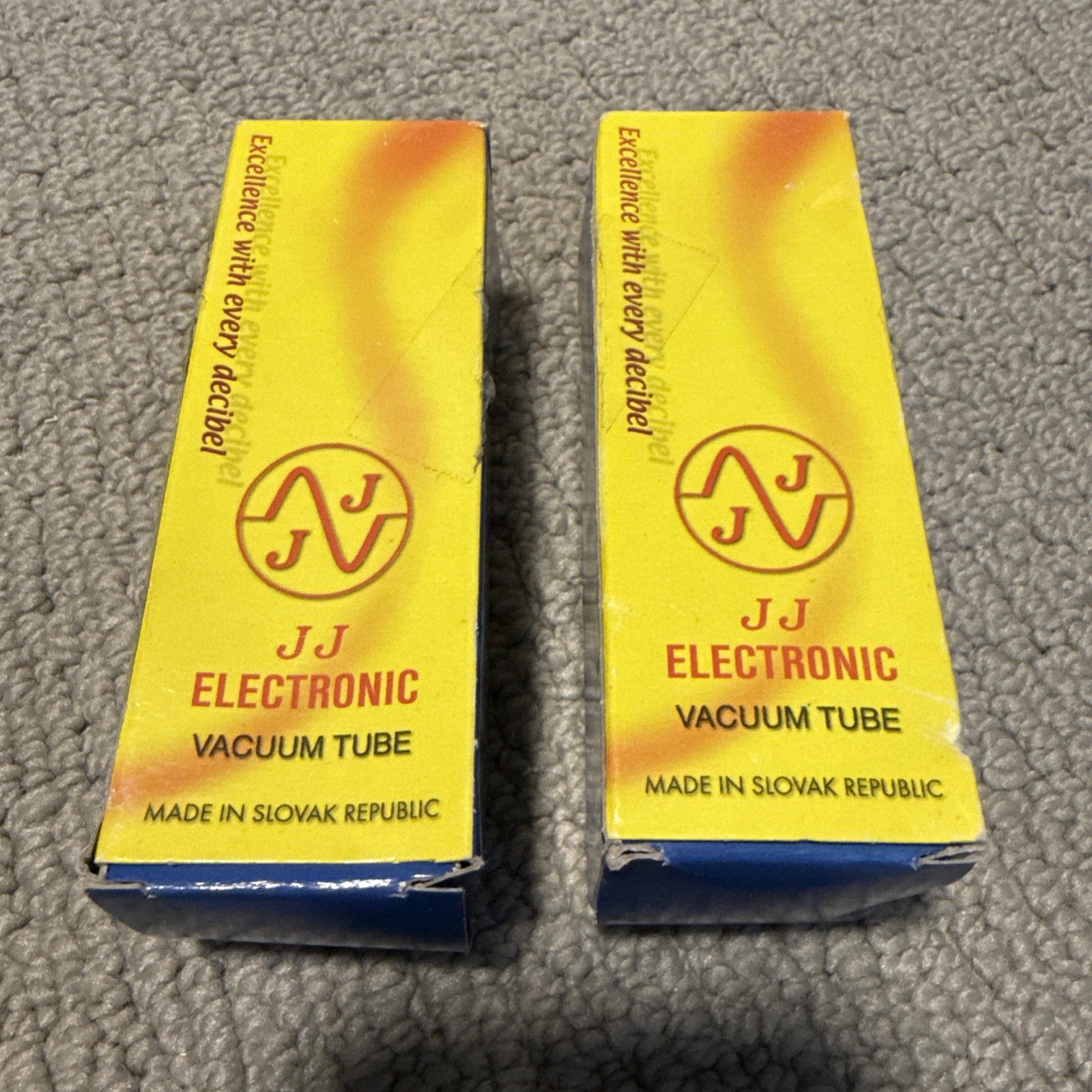 Pair JJ Electronic EL34L Vacuum Tubes w/ Boxes Guitar Amp