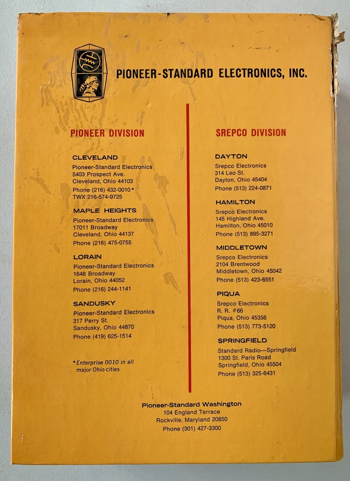 Radio Electronics Broadcasting 1966 Master Catalog Srepco Dayton, OH 1800+ Pages