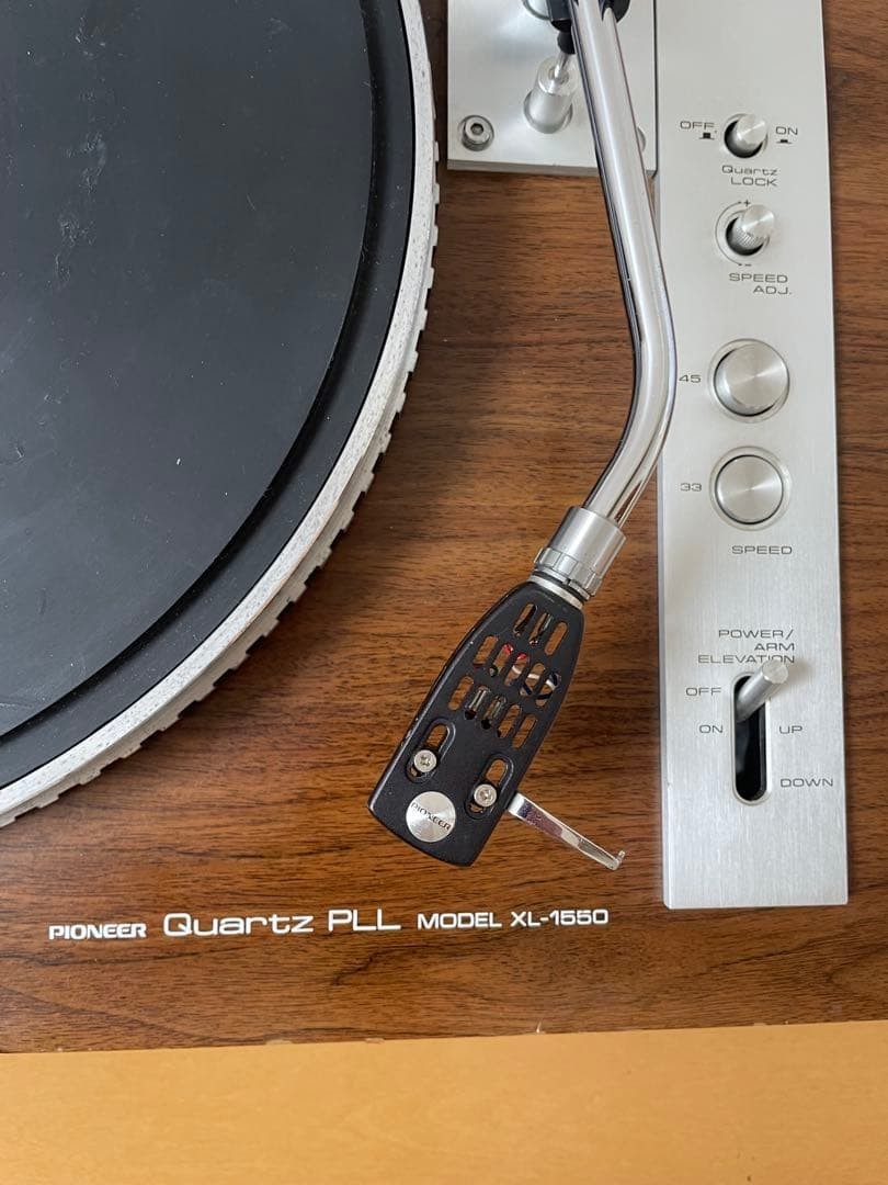 Pioneer XL-1550 Quartz PLL Direct Drive Turntable PC-330 New Stylus Fully Works