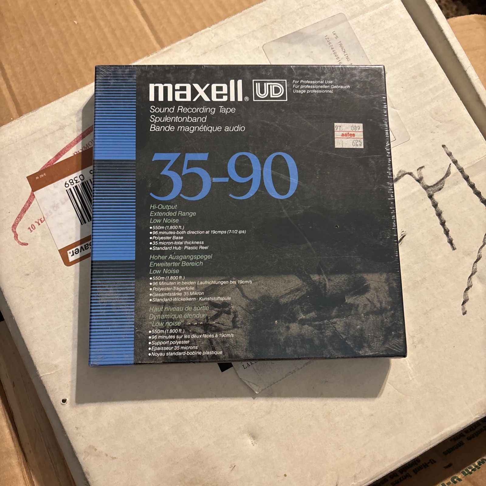 MAXELL UD 35-90N REEL -REEL TAPE NEW IN BOX/NOS