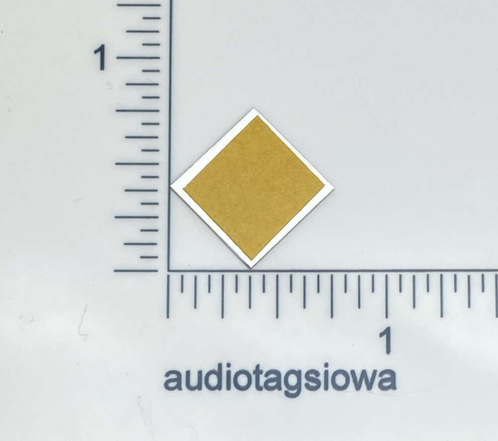 Equipment Badge Custom Made Aluminum Small Size 3/4″