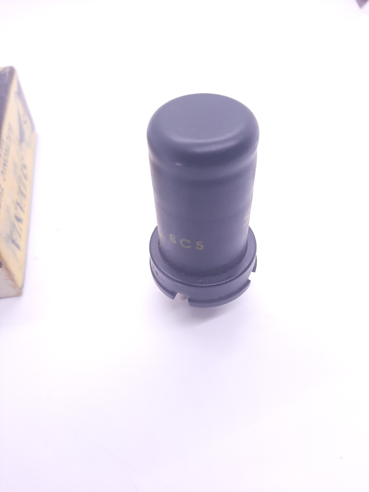 Sylvania Vintage Vacuum Tube Model 6C5 Metal Electronic Valve