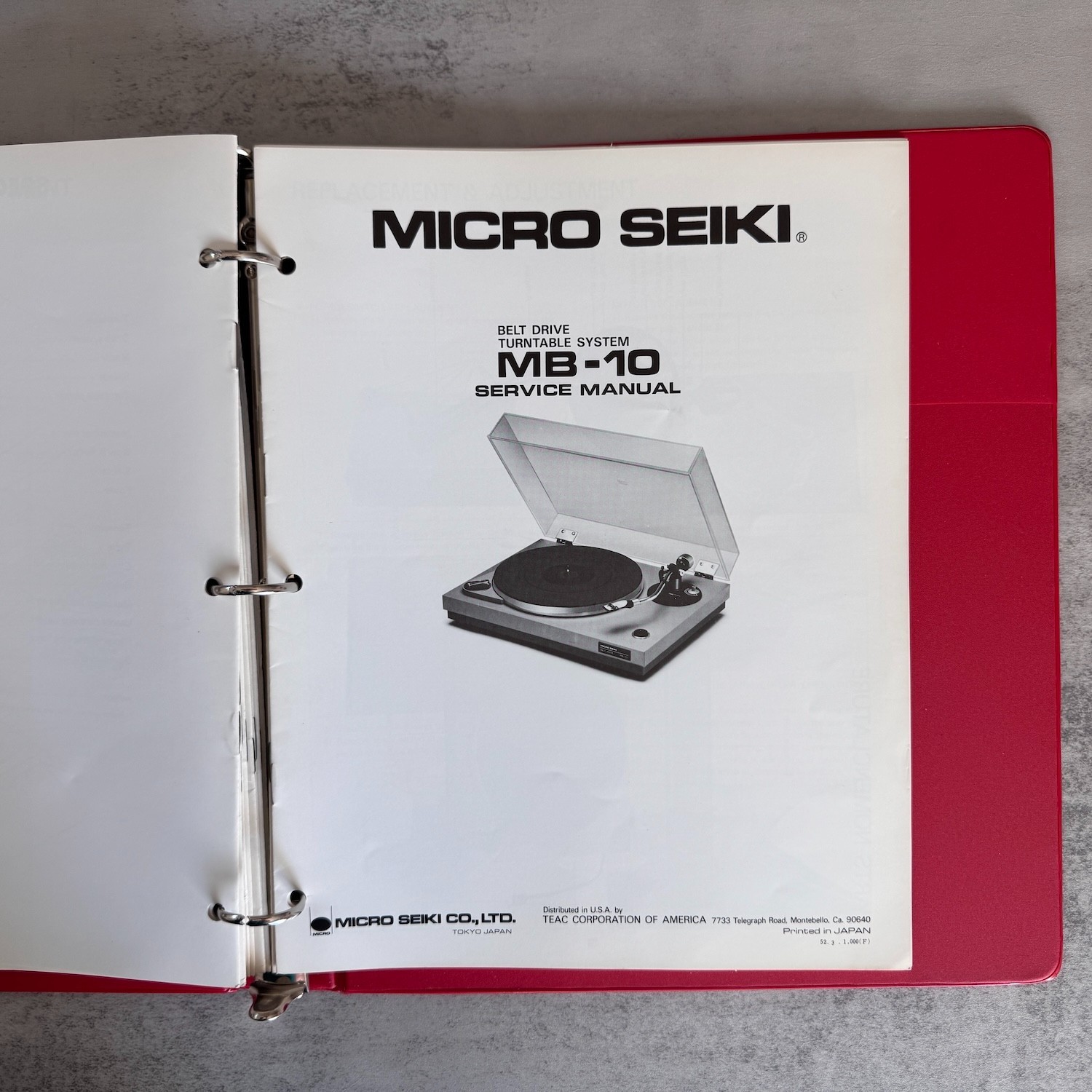 MICRO SEIKI DD-20/22/24/25/30/33/35/40, DDX, DQ, DQL, DQX, MB Service Manual Set