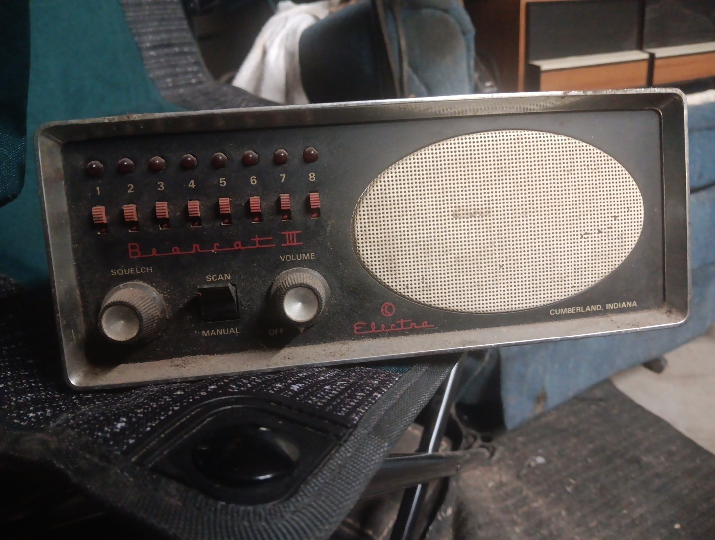 Vintage 1977 Electra Bearcat 3 Model #BC III 8 Channel Radio Receiver Nasco Corp