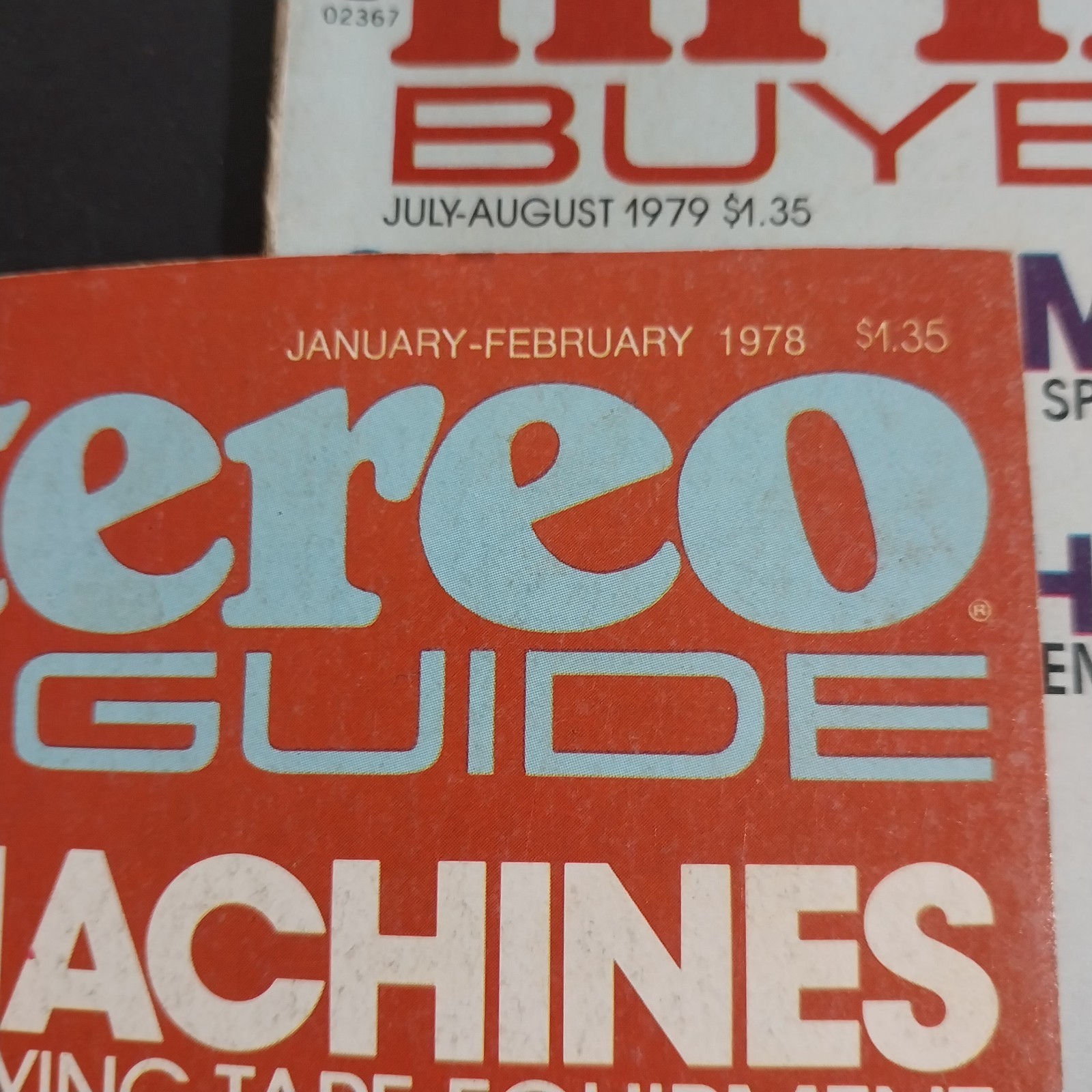 Lot of 2 Vintage Hi-Fi Stereo Buyers Guide Magazines 1978 Tape & 1979 Speaker