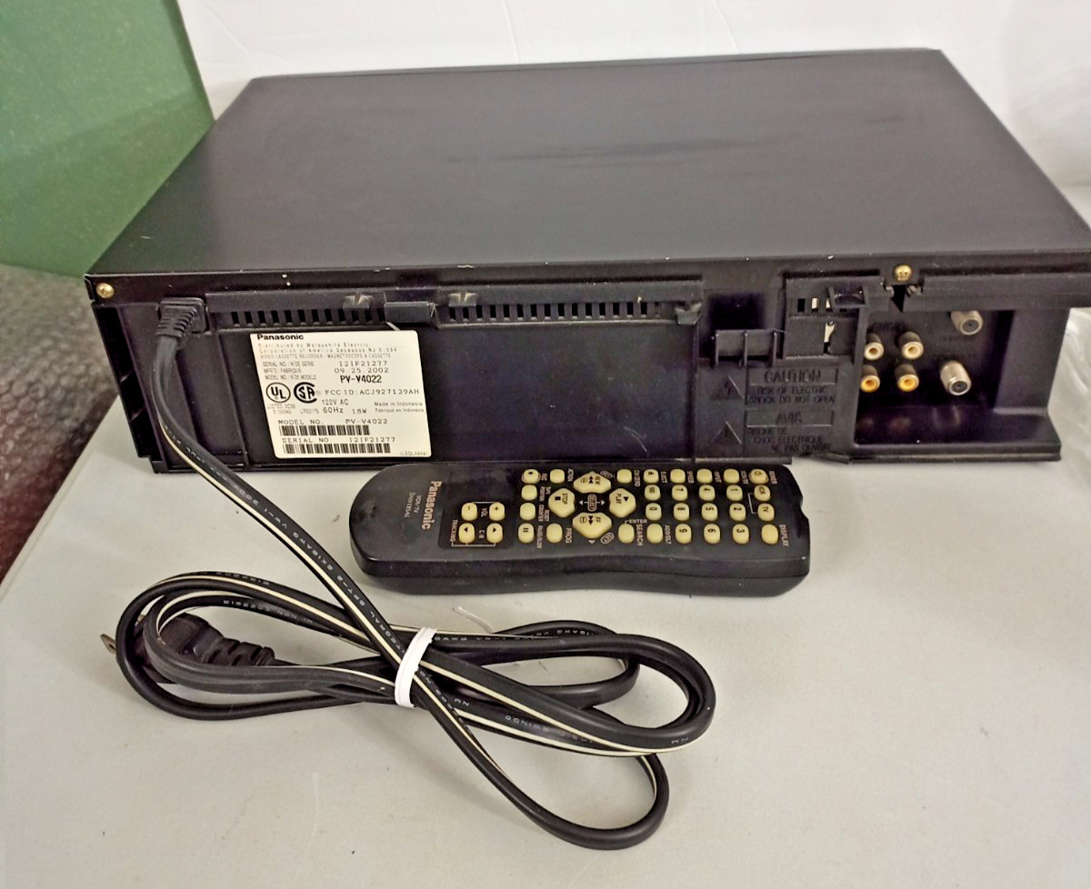 Panasonic PV-V4022 Omnivision 4 Head VCR w/ Remote TESTED WORKS