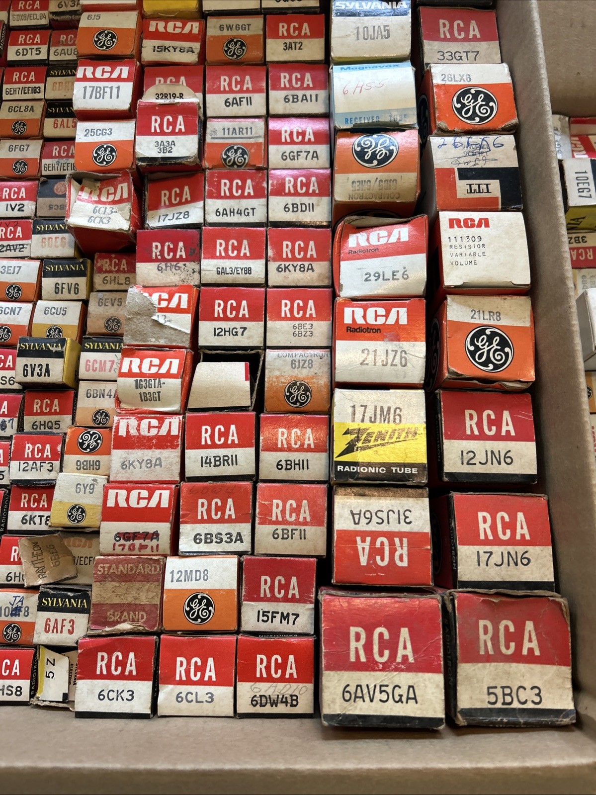 GE RCA Zenith Electronic Vacuum Tube Lot Of 247 New Old