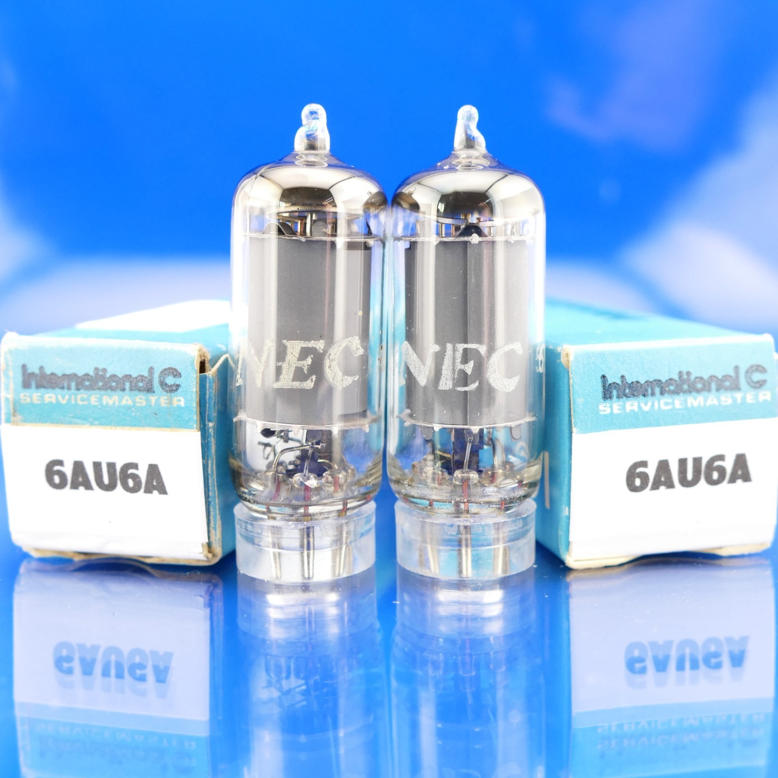 Two NEC 6AU6A Tubes GM[%]: 84 104 EM[%]: 81 105 AMPLITEX