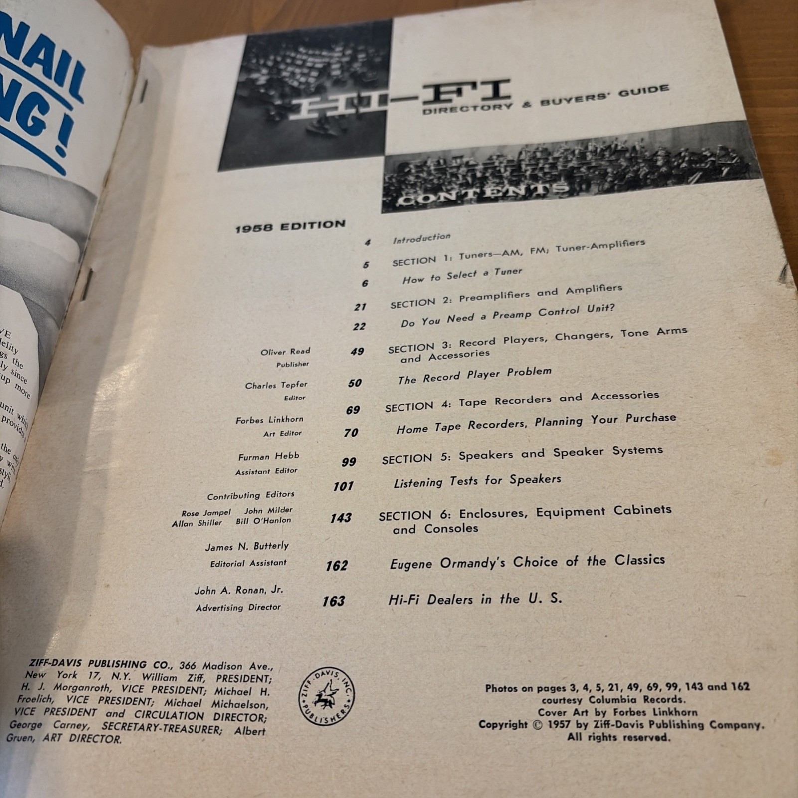 Vintage Buyer’s Guide Hi-Fi Directory 1958.. 170 Pages