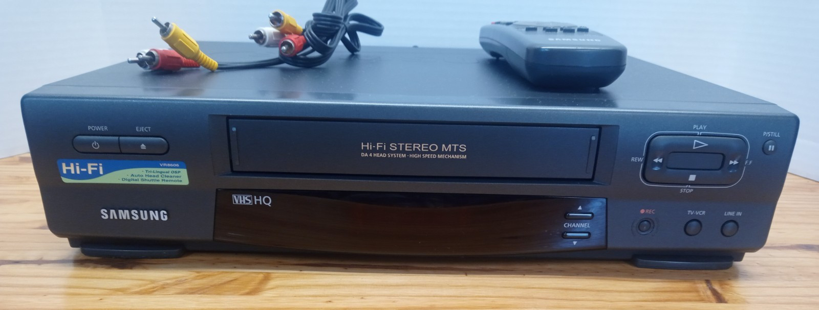 Samsung VR8608 VHS VCR 4 Head Hi-Fi Stereo with remote Tested Working!