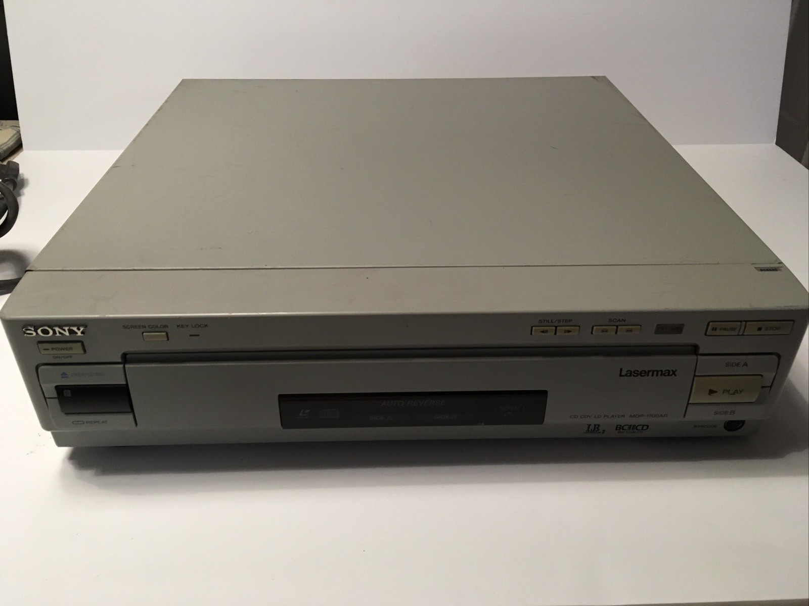 VTG! Sony MDP-1700AR Video Player LD Laserdisc/CD/CDV Used Tested! NO REMOTE!