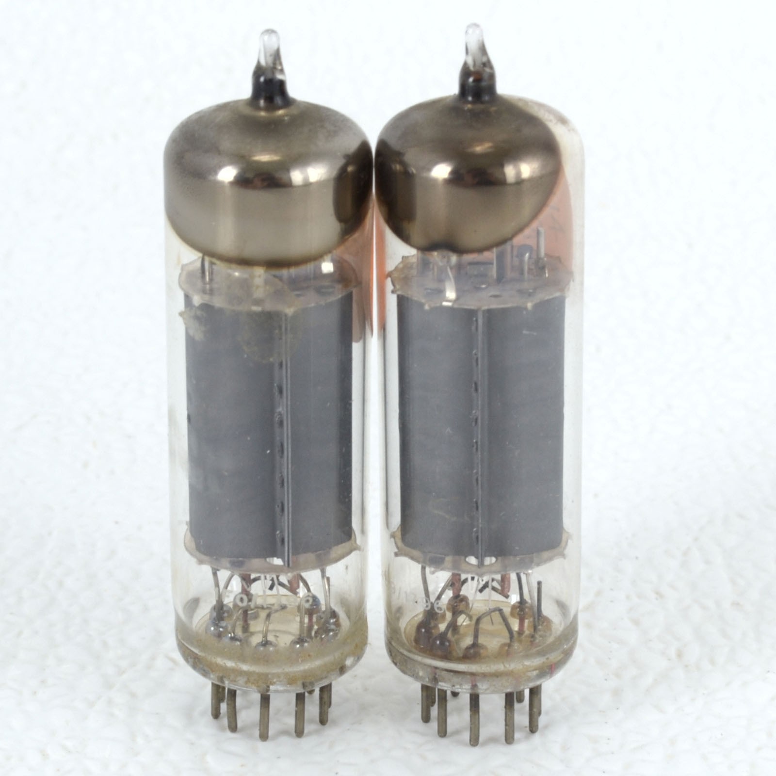 Pair Vintage Brimar England 7189 Vacuum Tubes TV-7 Tested Strong 52 & 56 EL84