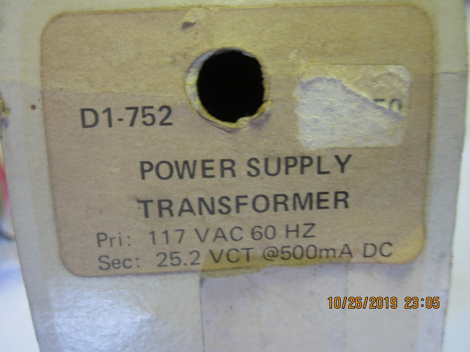 Calectro Corp. Power Supply Transformer D1-752