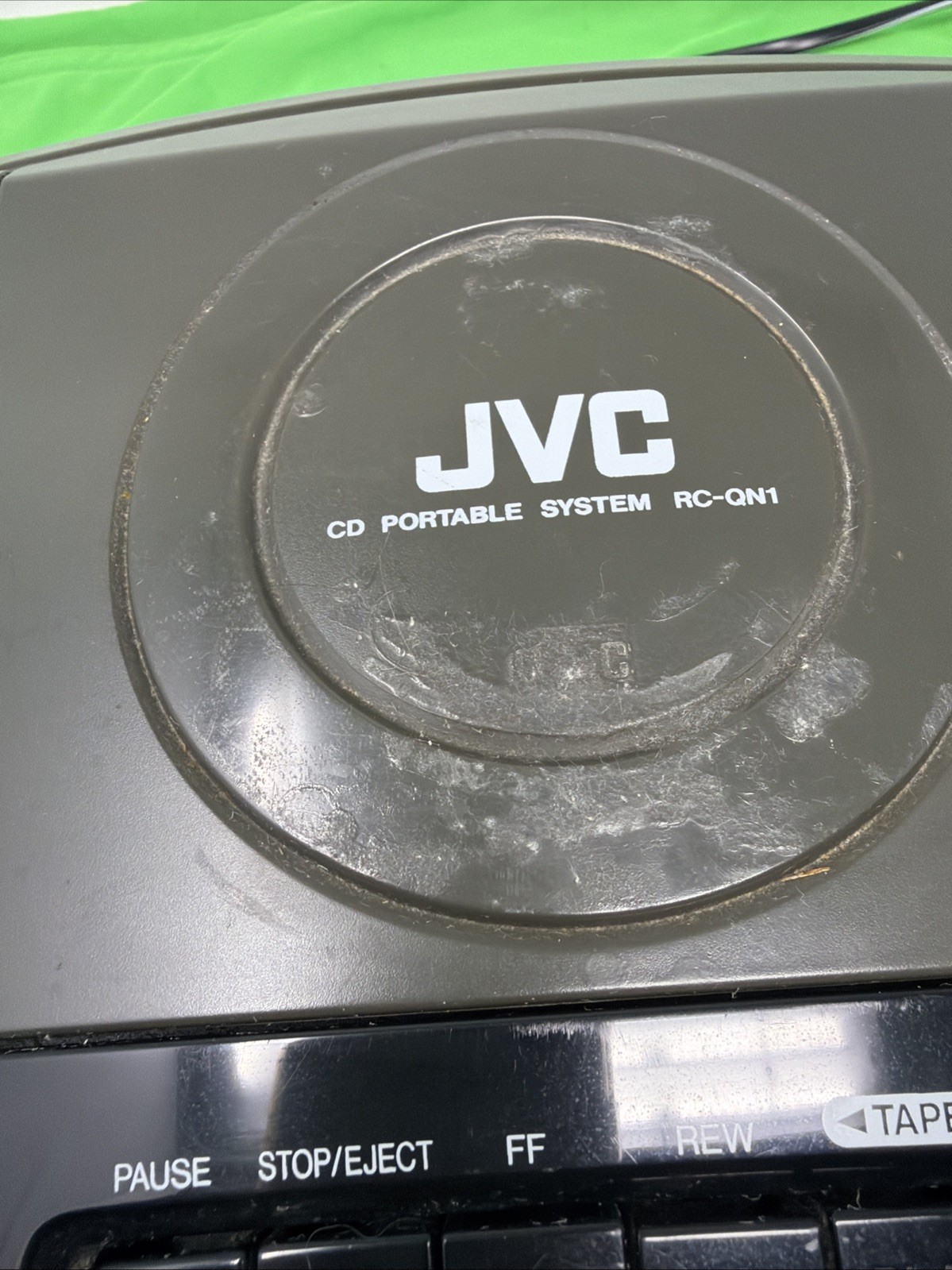 JVC Vintage Boombox RC-QN1BK AM/FM, CD, Cassette Tape Tested and Working
