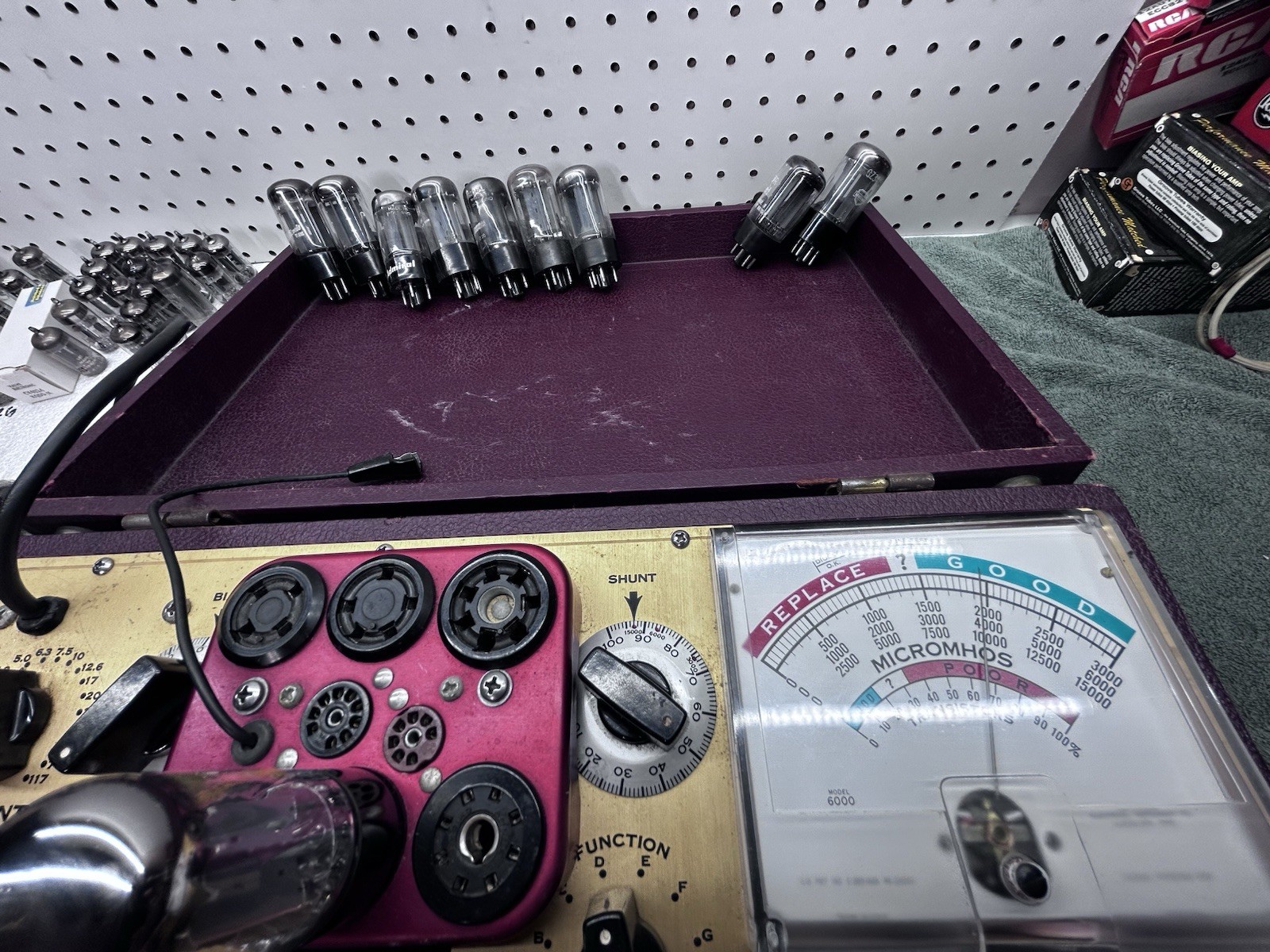 Mullard /Sylvania GZ34 5AR4 Rectifier Tube f32 B3A5. Recently Cal.Hickok Tested.