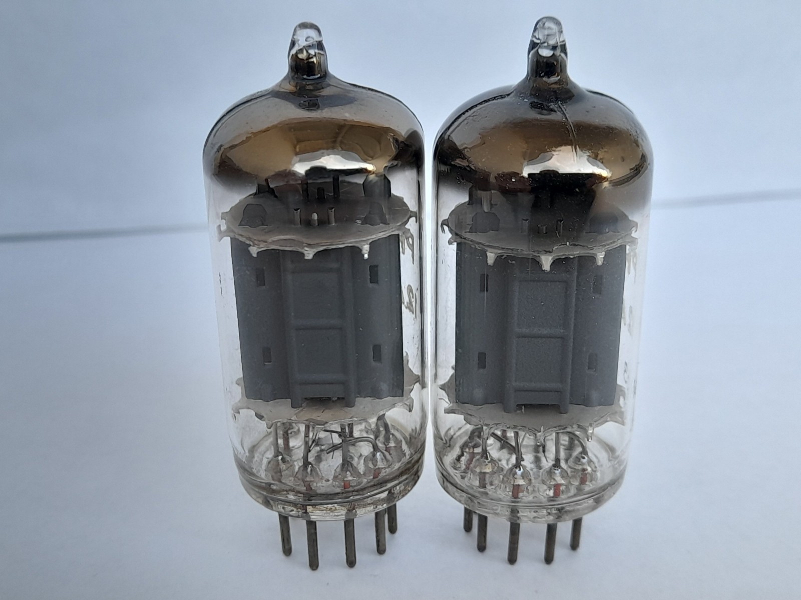 2x 12AU7 SQ ( ECC82 / E82CC / 12AU7WA ) tubes PHILIPS K63 – D foil – NOS – 1958