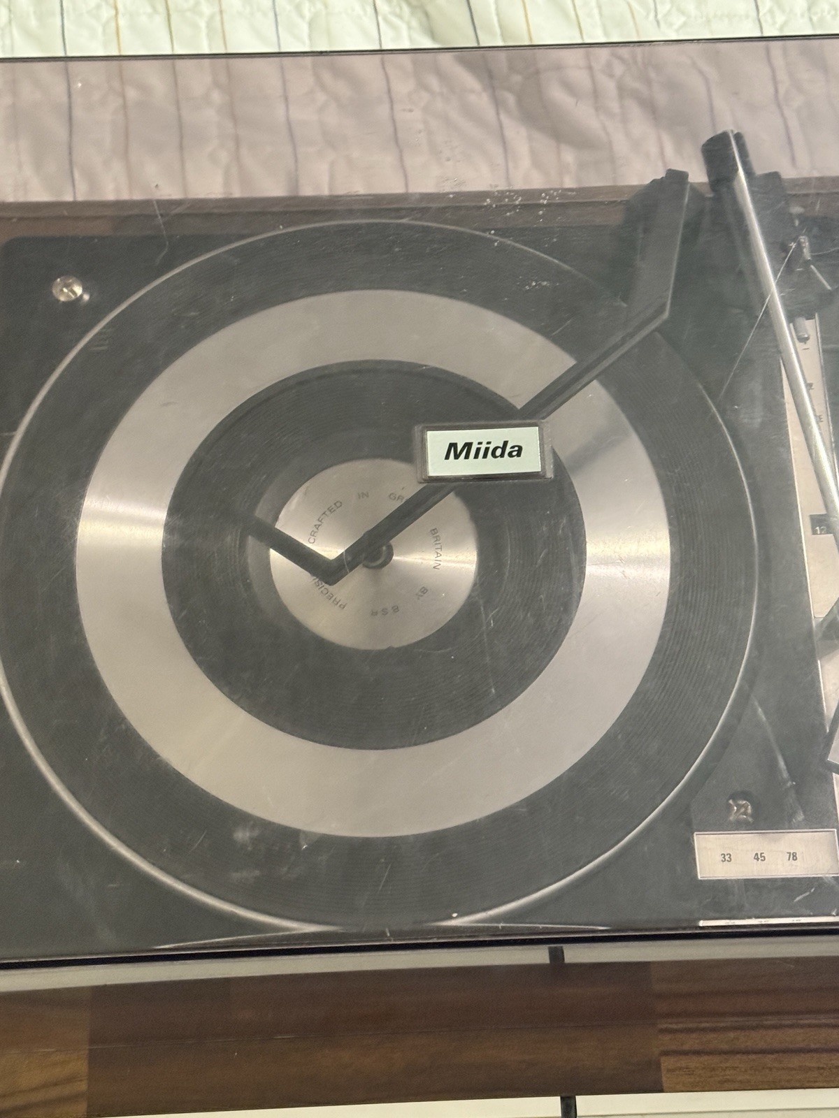 Miida Stero VTG Record Player W/ 8track Player
