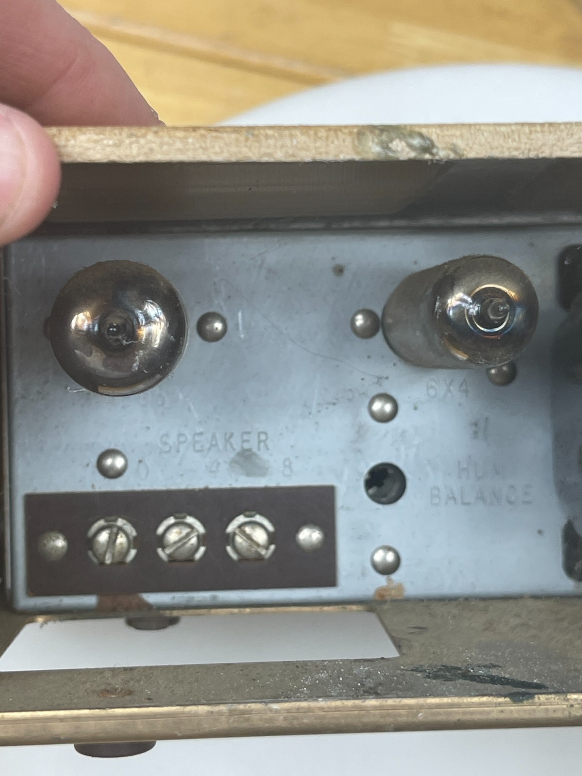 Vintage V-M Voice of Music 1450 Tube Mono Amplifier Powers On Phono Mic EL84