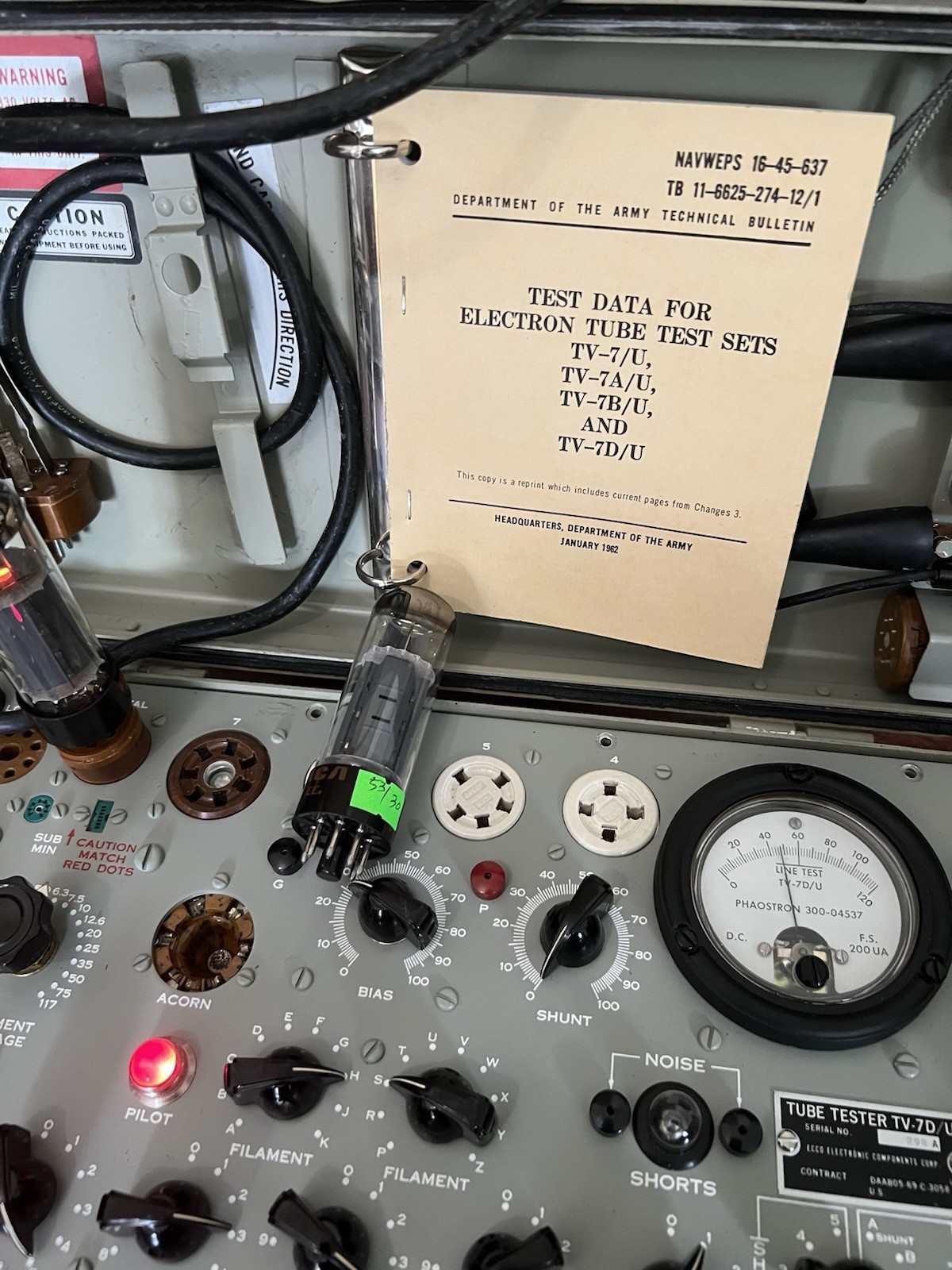 RCA EL34 6CA7 TUBE – TV-7/D TESTED