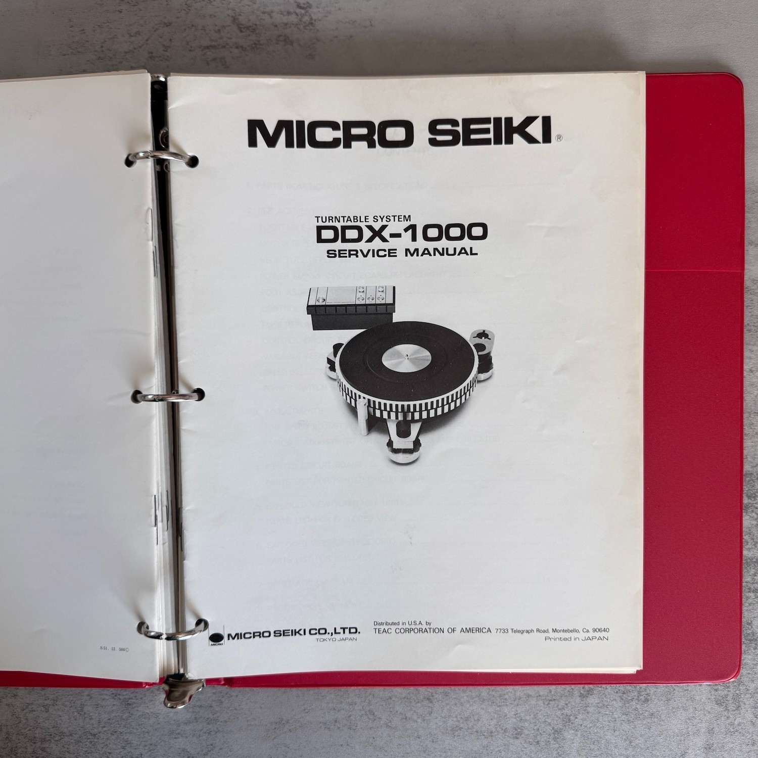 MICRO SEIKI DD-20/22/24/25/30/33/35/40, DDX, DQ, DQL, DQX, MB Service Manual Set