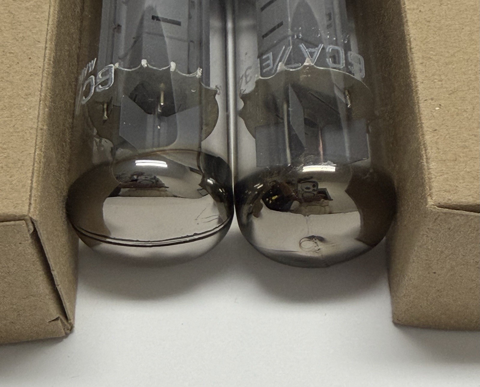 Matched Current Pair Matsushita EL34/6CA7 Tubes One Labeled Sylvania Test Strong