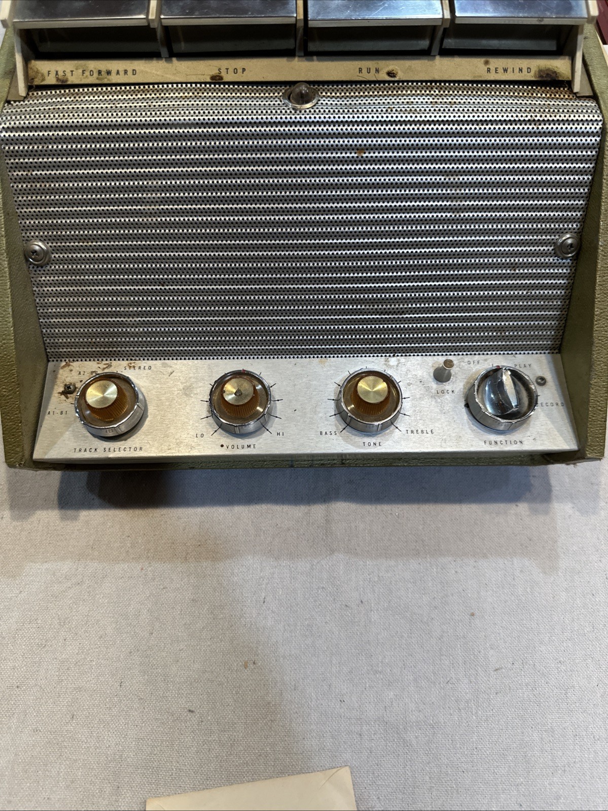Reel To Reel Tube Amp Style Player Vintage Sears silver-tone – Used- Working!
