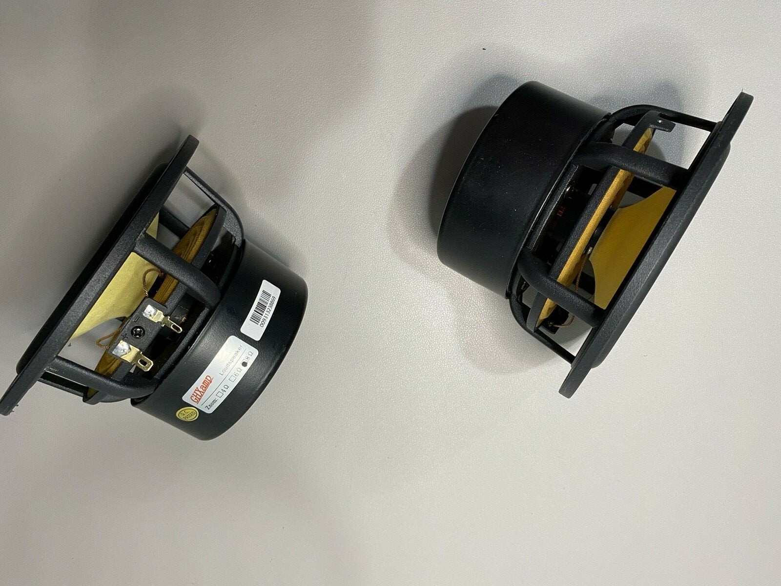 NEW PAIR 5.25″ AUDIOPHILE Full Range Speakers 8Ω AL-Cone Bullet & Diecasting USA