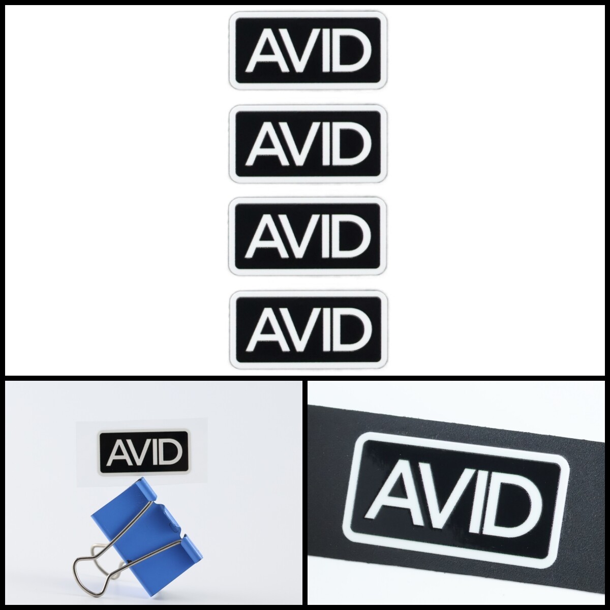 AVID logo badge Sticker Decal waterproof 38mm(1.5″)X18mm(0.71″)