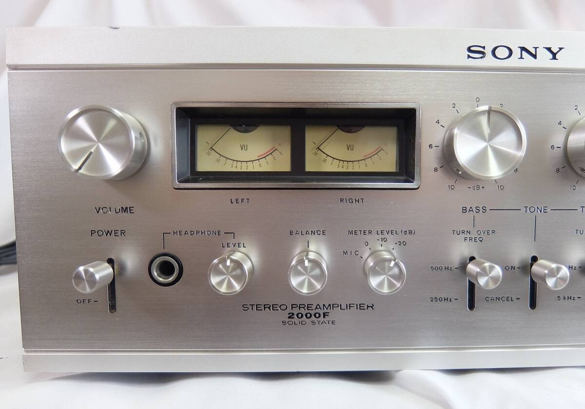 Sony TA-2000F Stereo Preamplifier Audio Working Confirmed