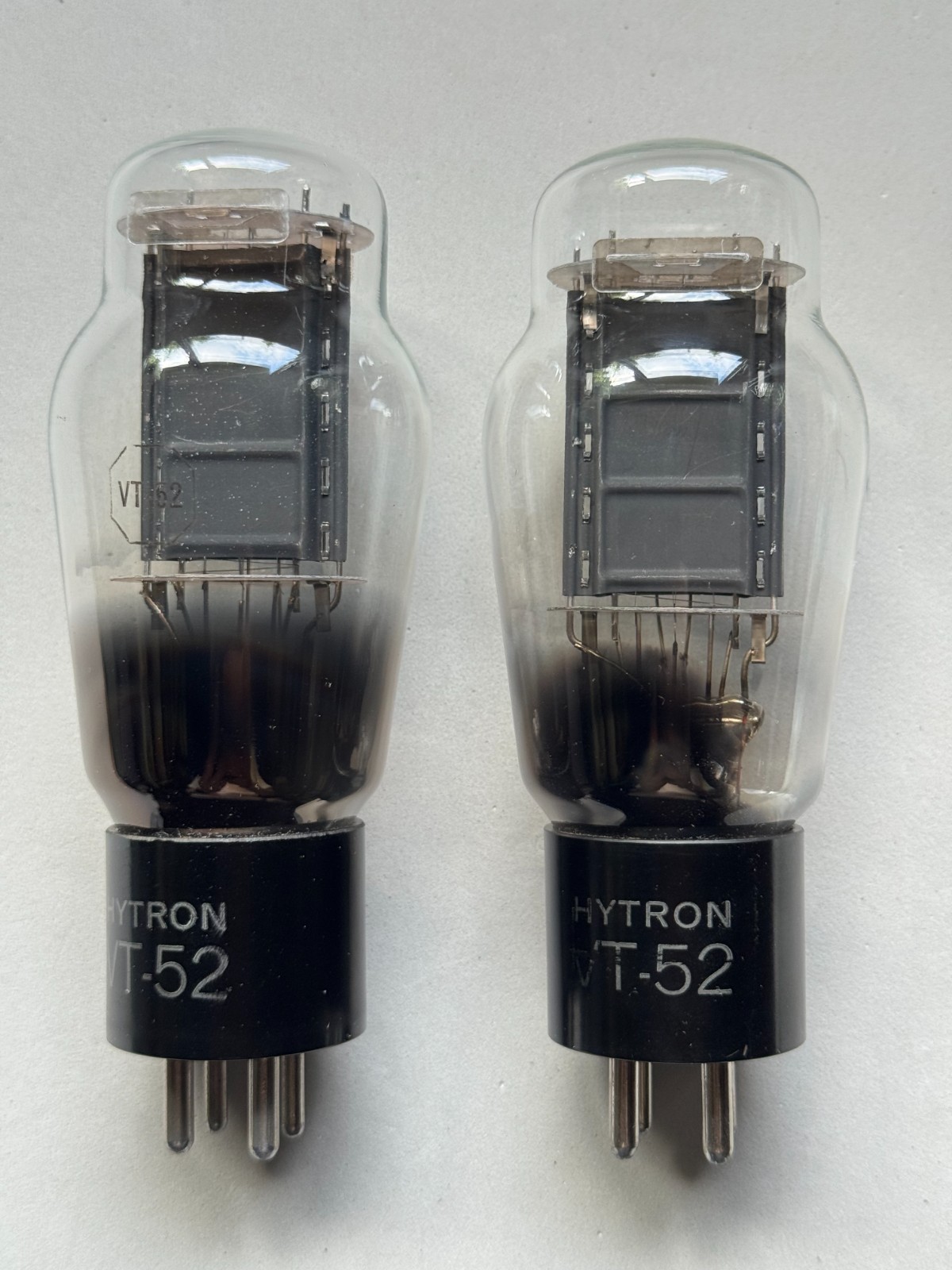 Matched Pair HYTRON VT-52 (Type 45 Special) Power Triodes – Tested (Lot2)