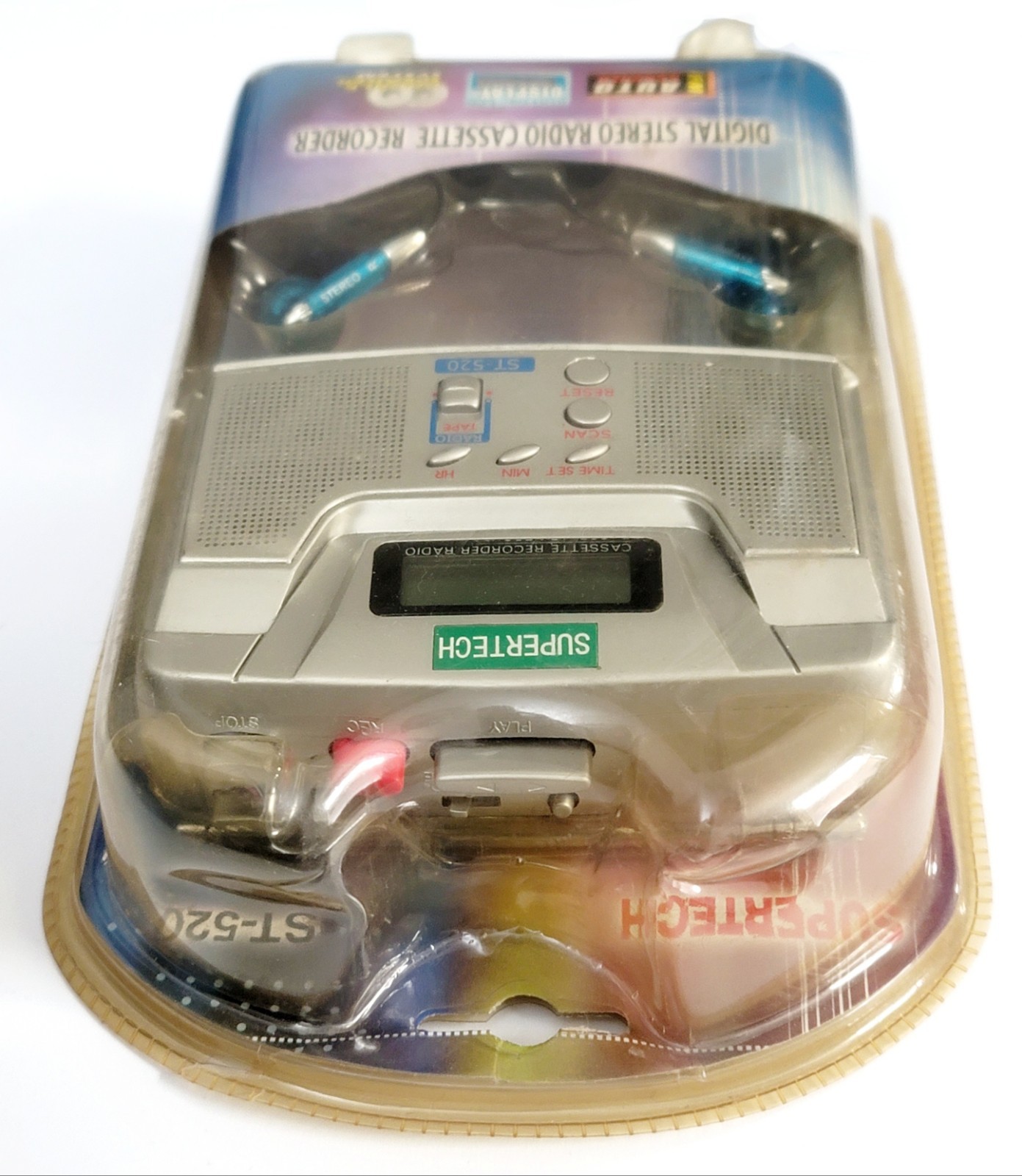 Vintage SUPERTECH Digital Stereo Radio Cassette RECORDER Portable Music Player