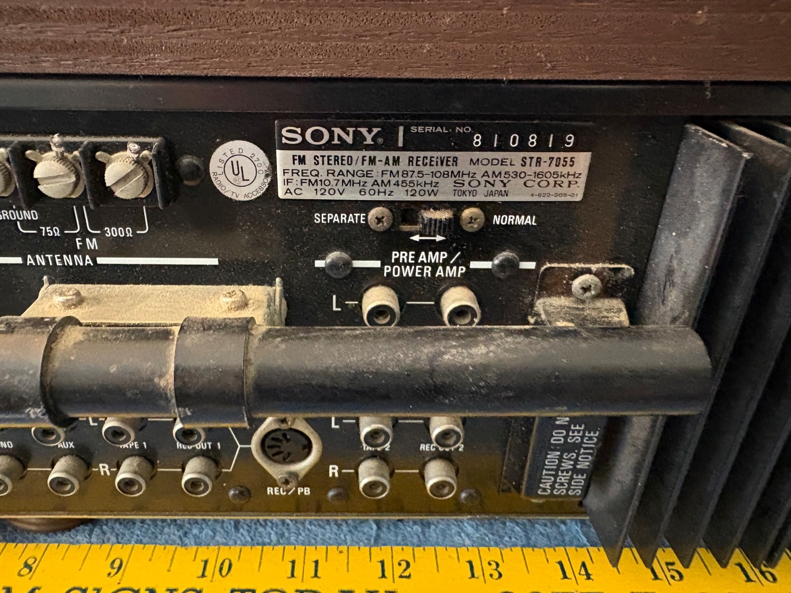 Sony STR-7055 Vintage AM/FM Stereo Receiver