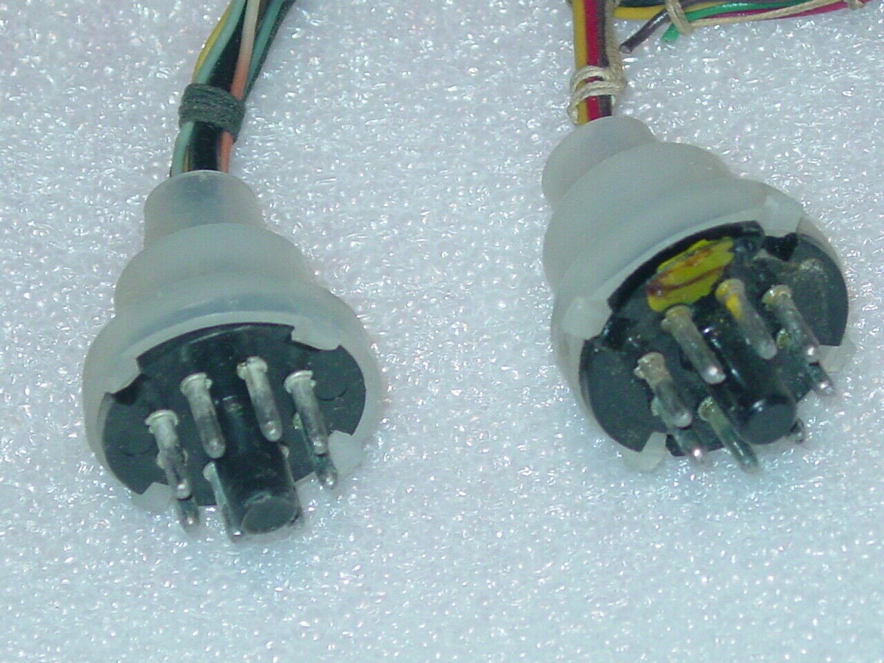 Octal tube male plug with wire 2 pcs vintage radio amp experiment