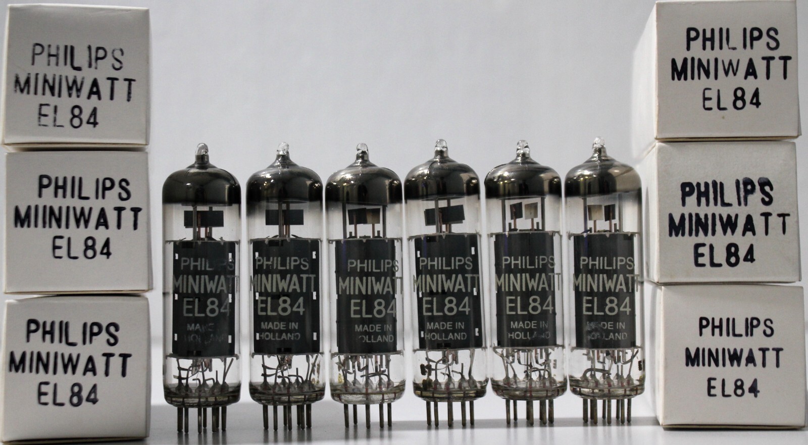 EL84 PHILIPS MINIWATT MADE IN HOLLAND AMPLITREX TESTED 6PCS #277560/451/363/532