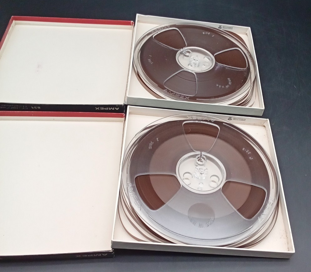 Ampex 631 Reel to Reel Pre-Recorded Elvis (lot of 2) Seven Inch Reel