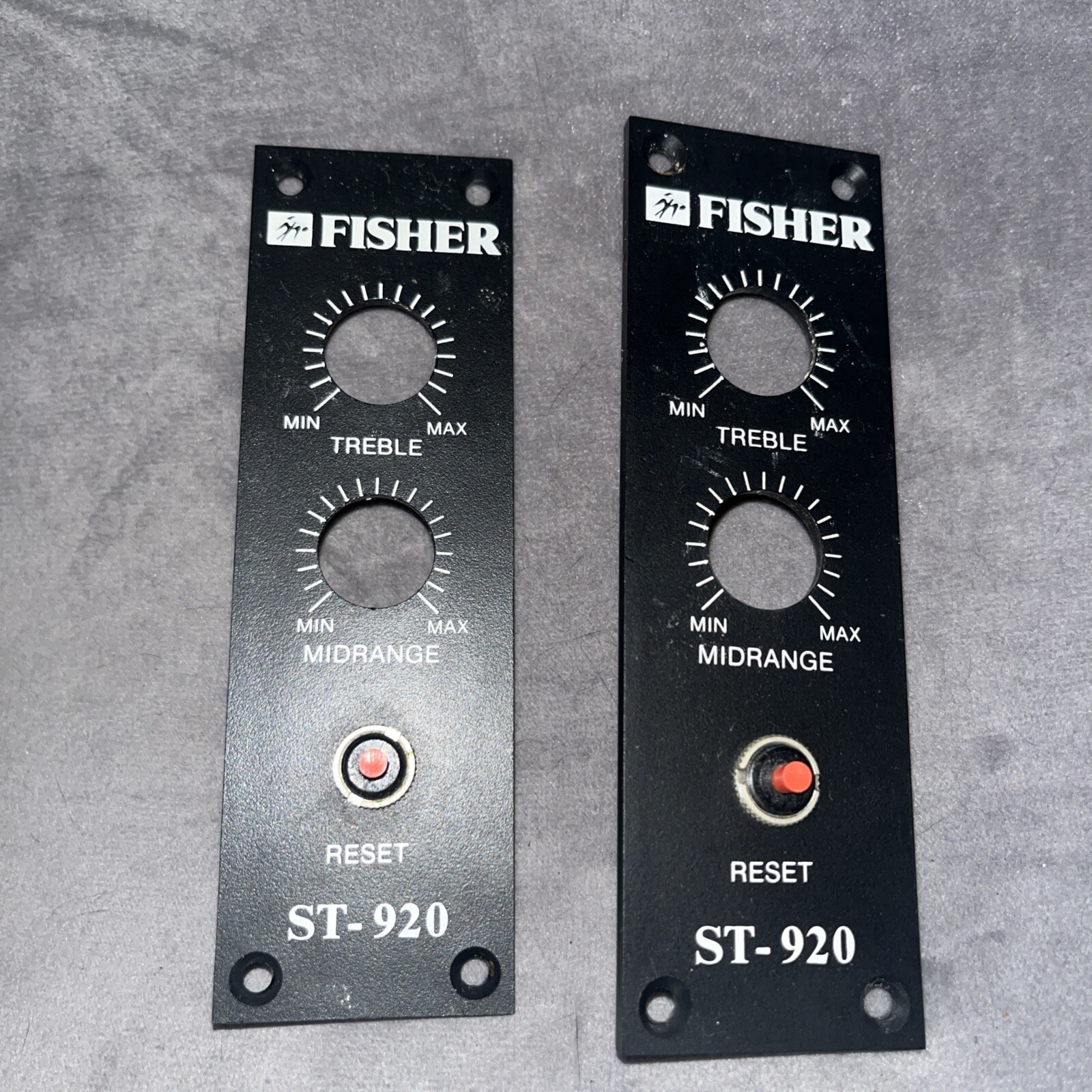 Used Set of Fisher ST-920 Reset Panels & Matching Screws