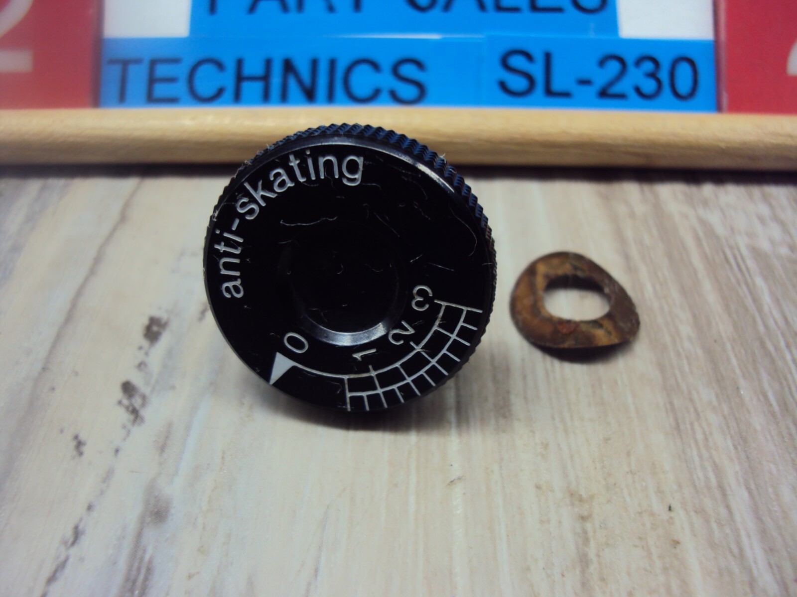 Technics SL-230 Turntable Black Anti Skate Knob Tested Parting Out Entire SL-230