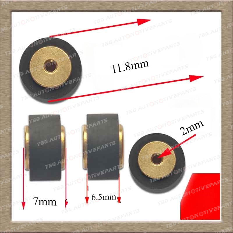 4pcs/set 11.8 * 7 * 2.0 11.8 * 8 * 2.0MM Copper Pinch Roller Recorder Cassette