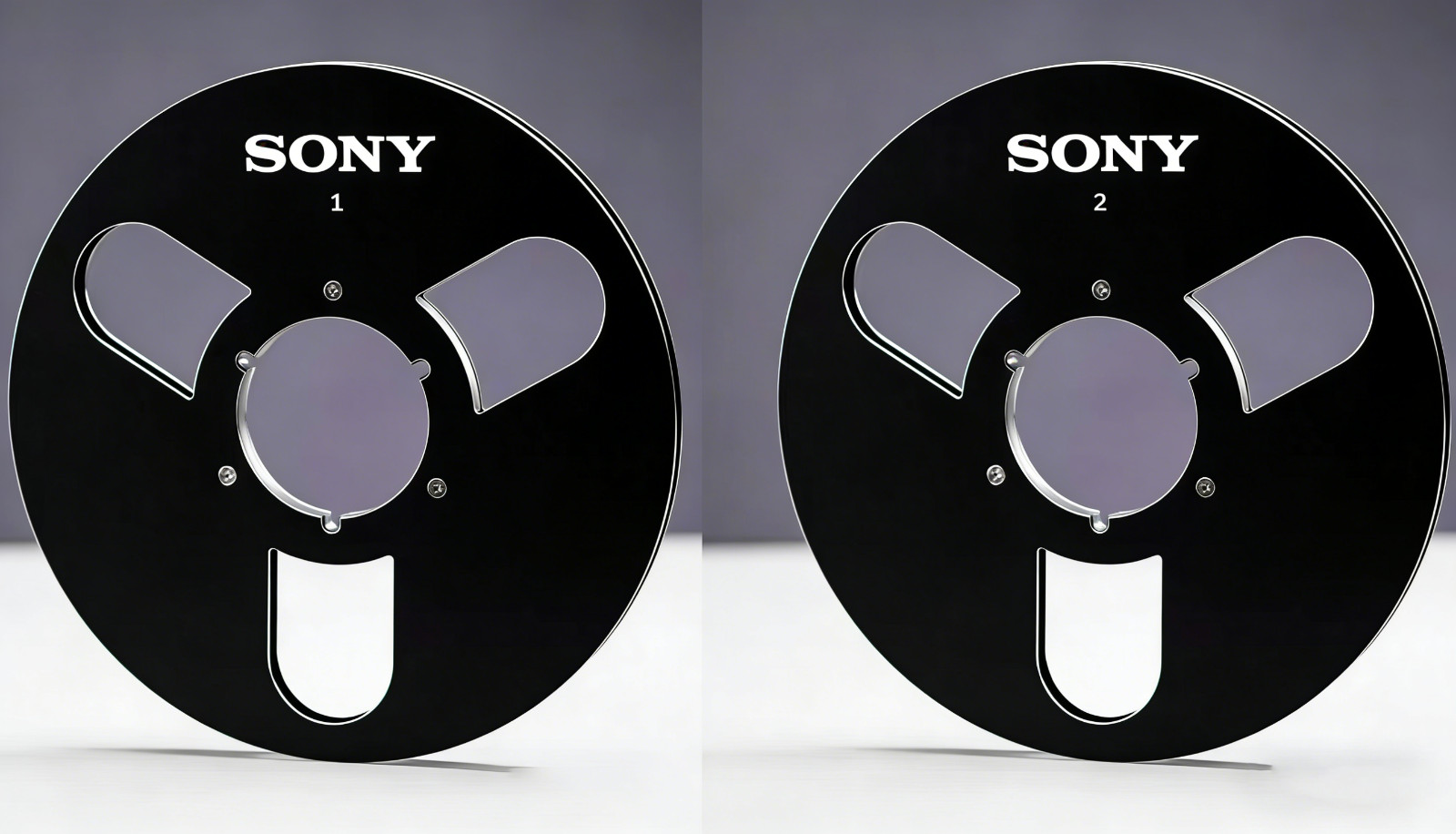 One Pair orange 10.5” Aluminium tape reel for Sony Reel To Reel tape recorder