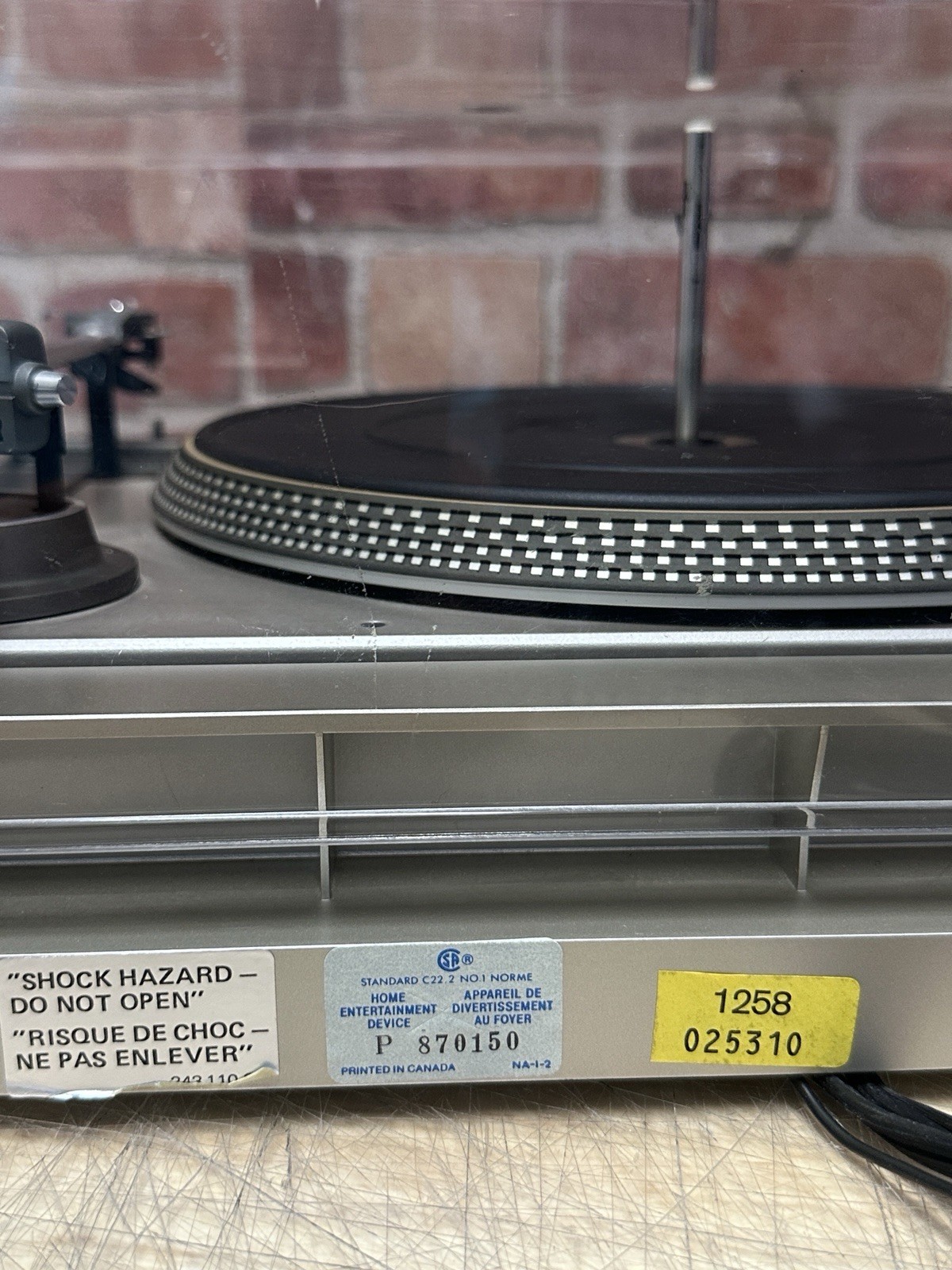 Dual 1258 Turntable Vario Belt Vinyl Record Player Ortoron