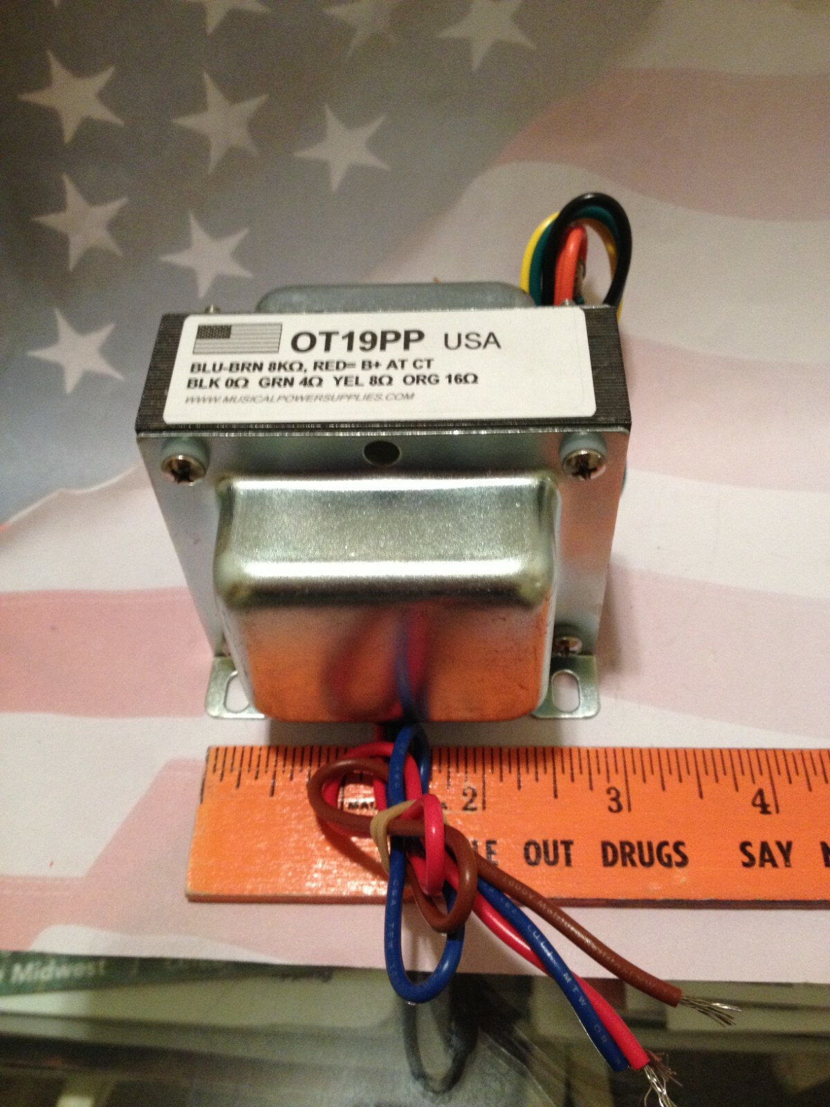 OT19PP (USA) HC100 version PushPul Output Xfmr 25VA 8K x 4/8/16ohm